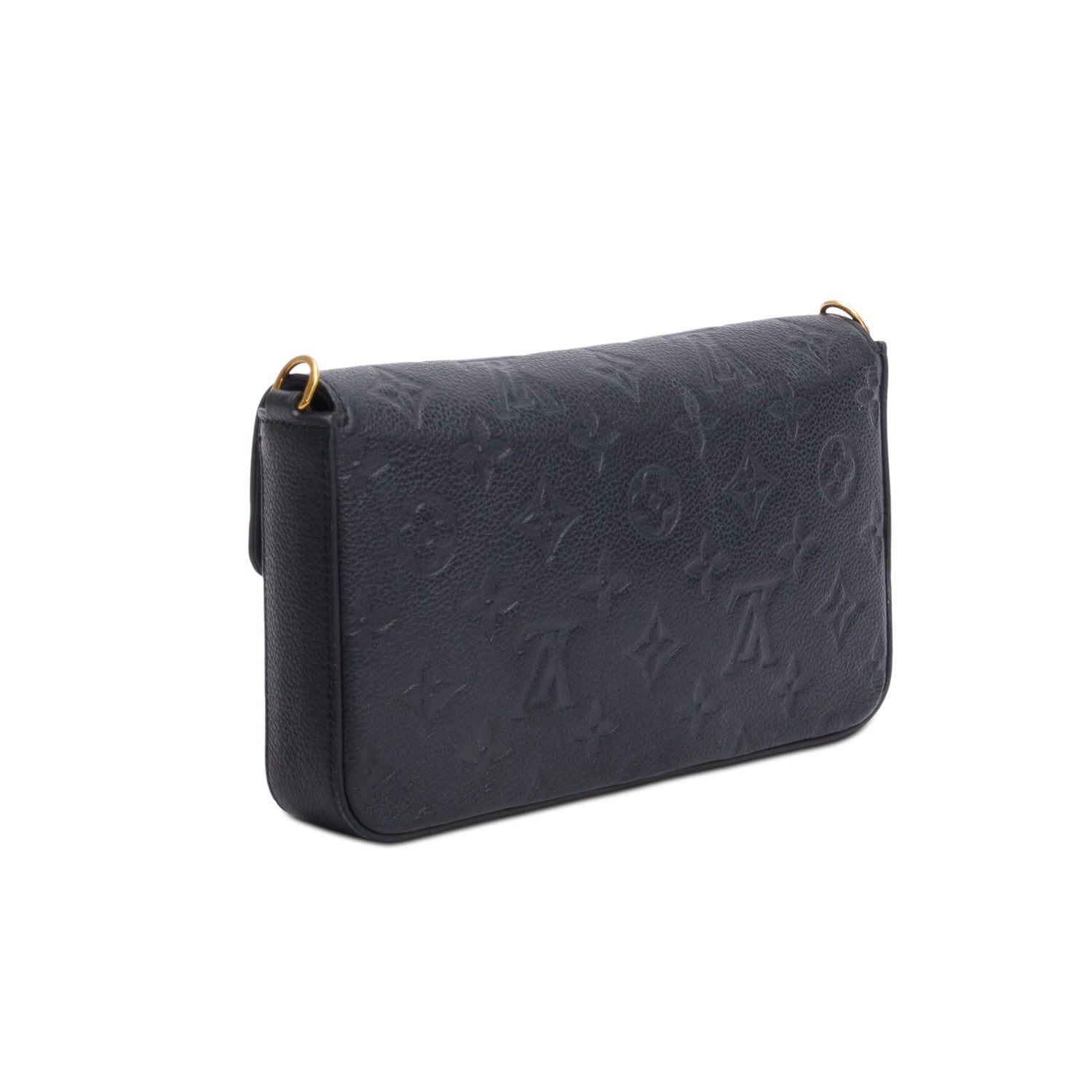 Louis Vuitton Black Monogram Empreinte Leather Felicie Pochette
