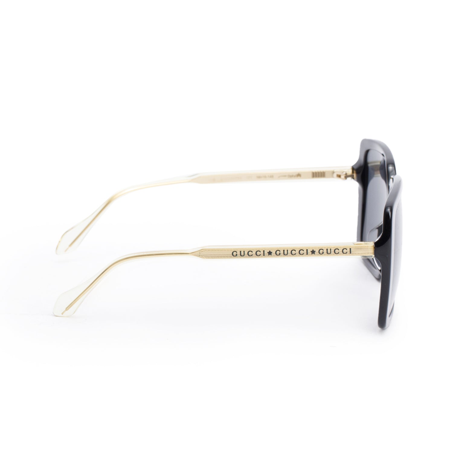 Gucci GG0567SA Black Acetate Square Frame Sunglasses w/ Case