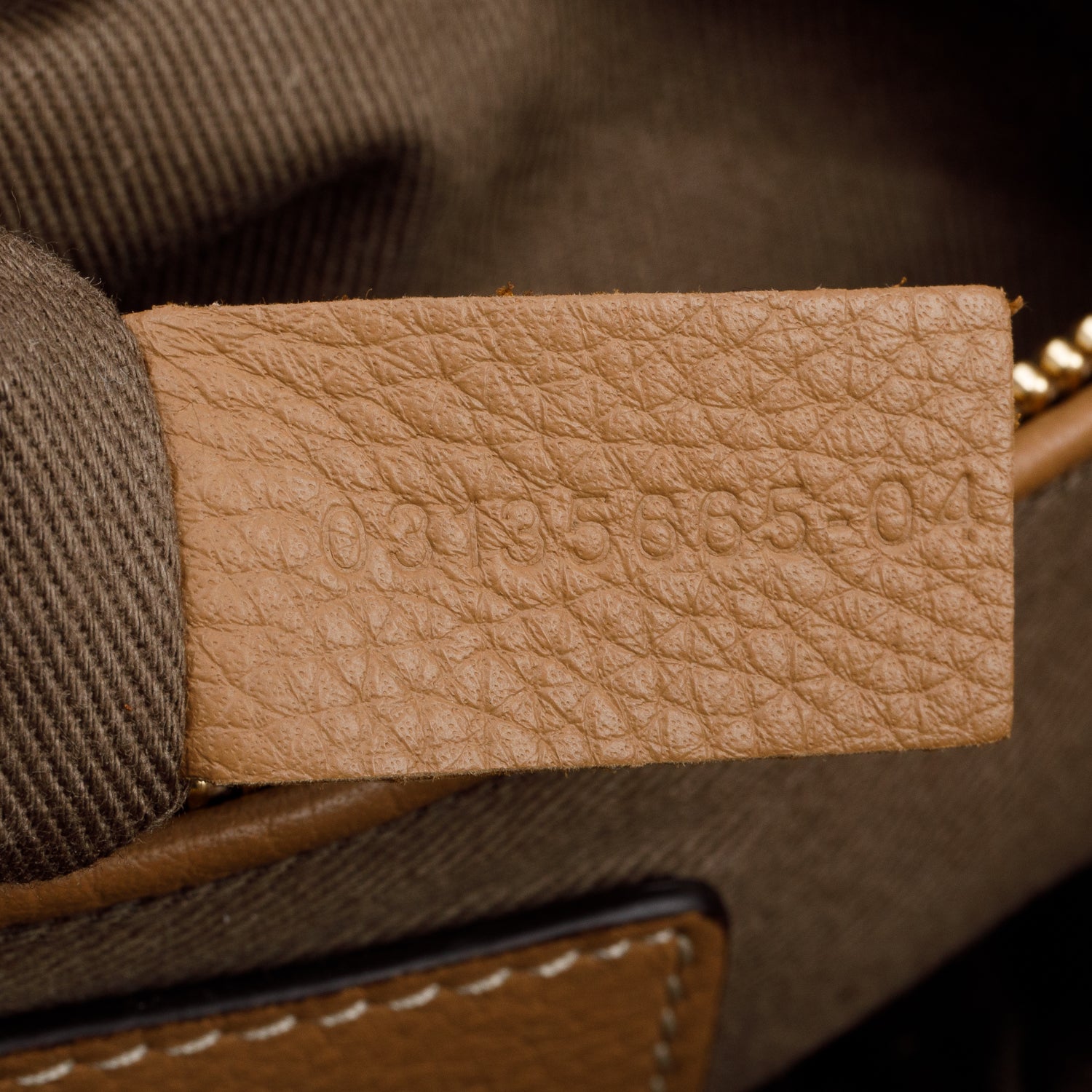 Chloe Beige Calfskin Leather Medium Marcie Shoulder Bag w/ Strap & Authenticity Card