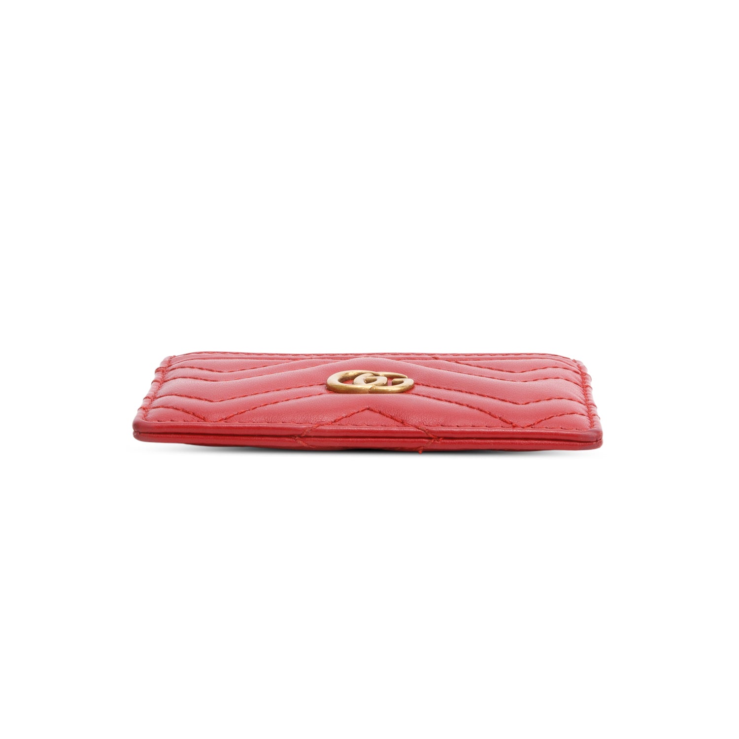 Gucci Red GG Marmont Card Case