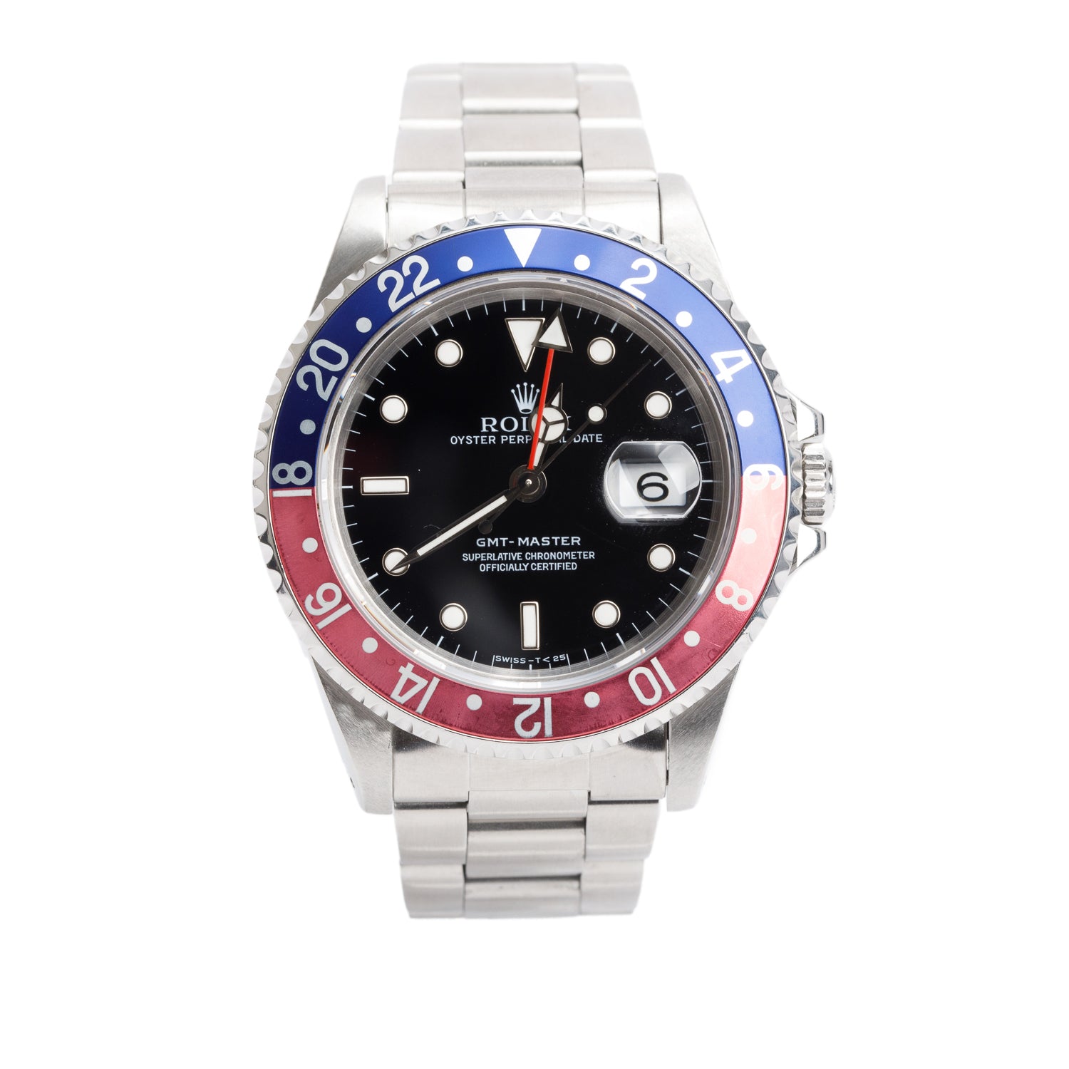 Rolex Stainless Steel GMT-Master Pepsi 40 MM Automatic Watch 16700 w/ Box