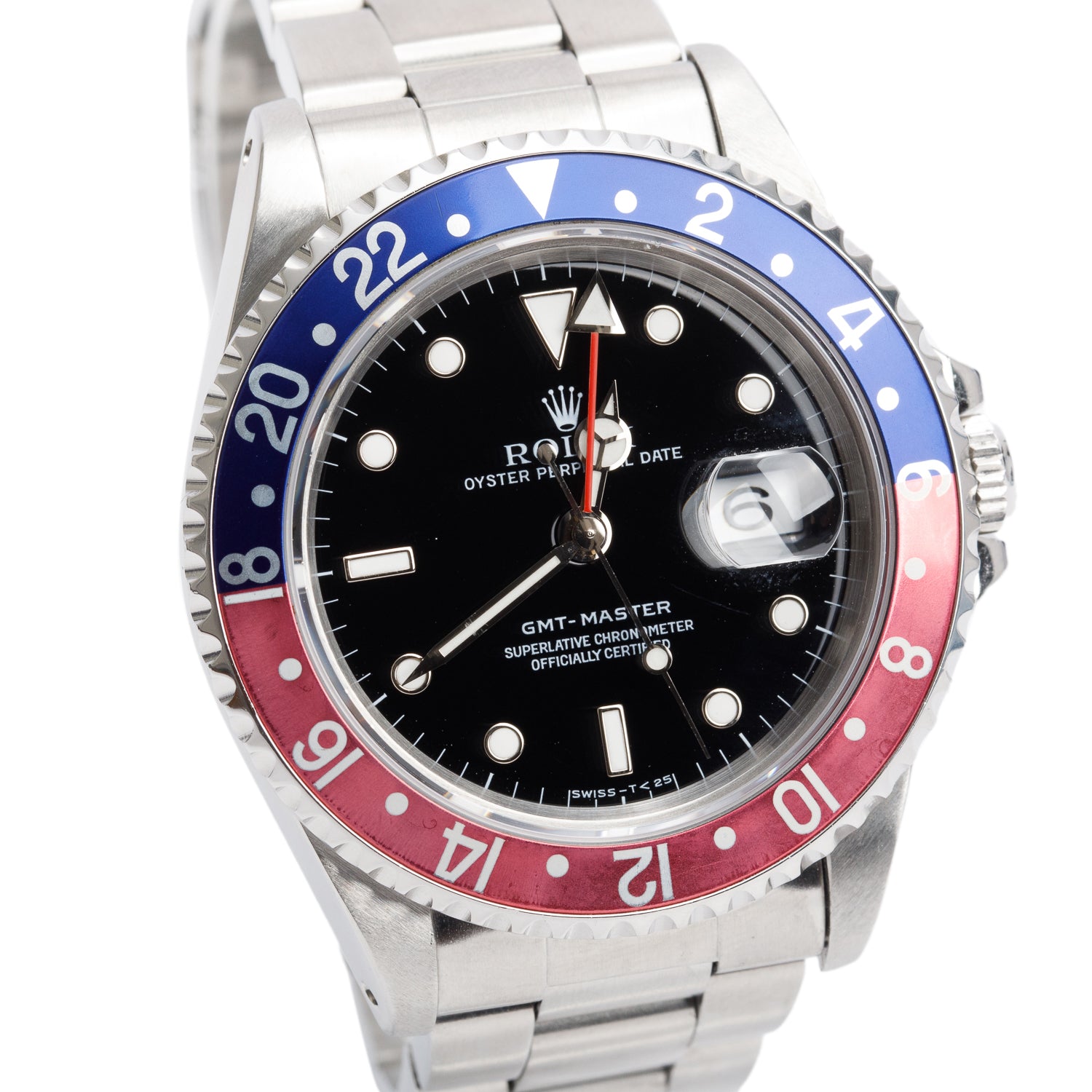 Rolex Stainless Steel GMT-Master Pepsi 40 MM Automatic Watch 16700 w/ Box