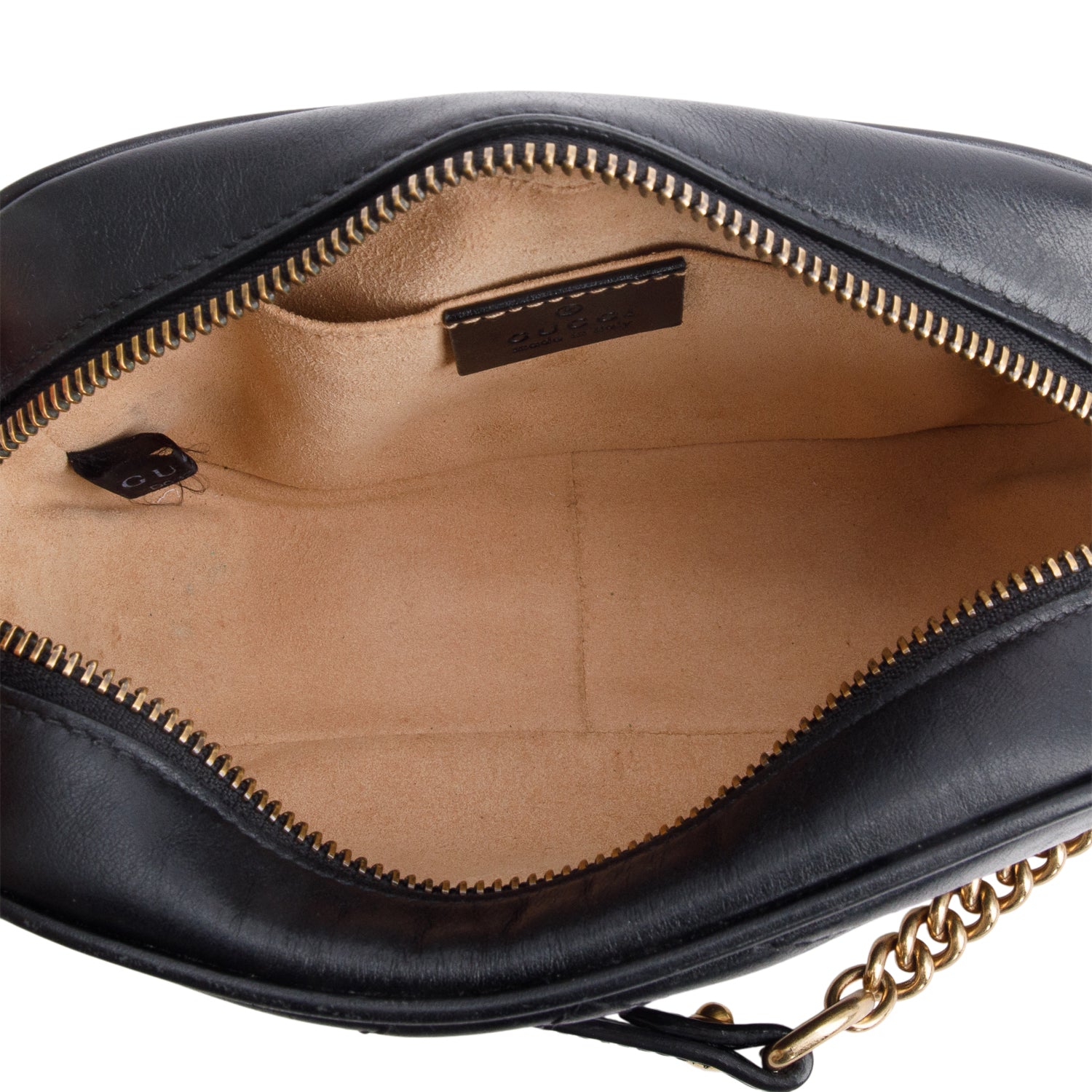 Gucci Black GG Marmont Matelasse Mini Camera Bag w/ Box
