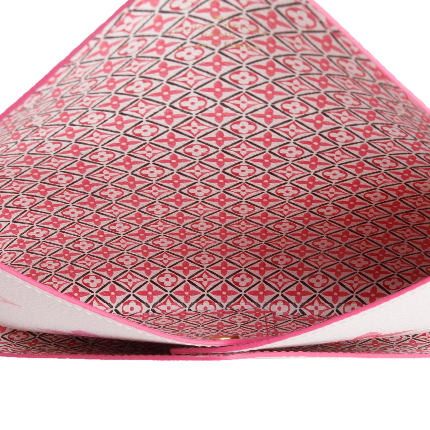 Louis Vuitton White/Pink Monogram By The Pool Kirigami Pochette MM & PM w/ Box