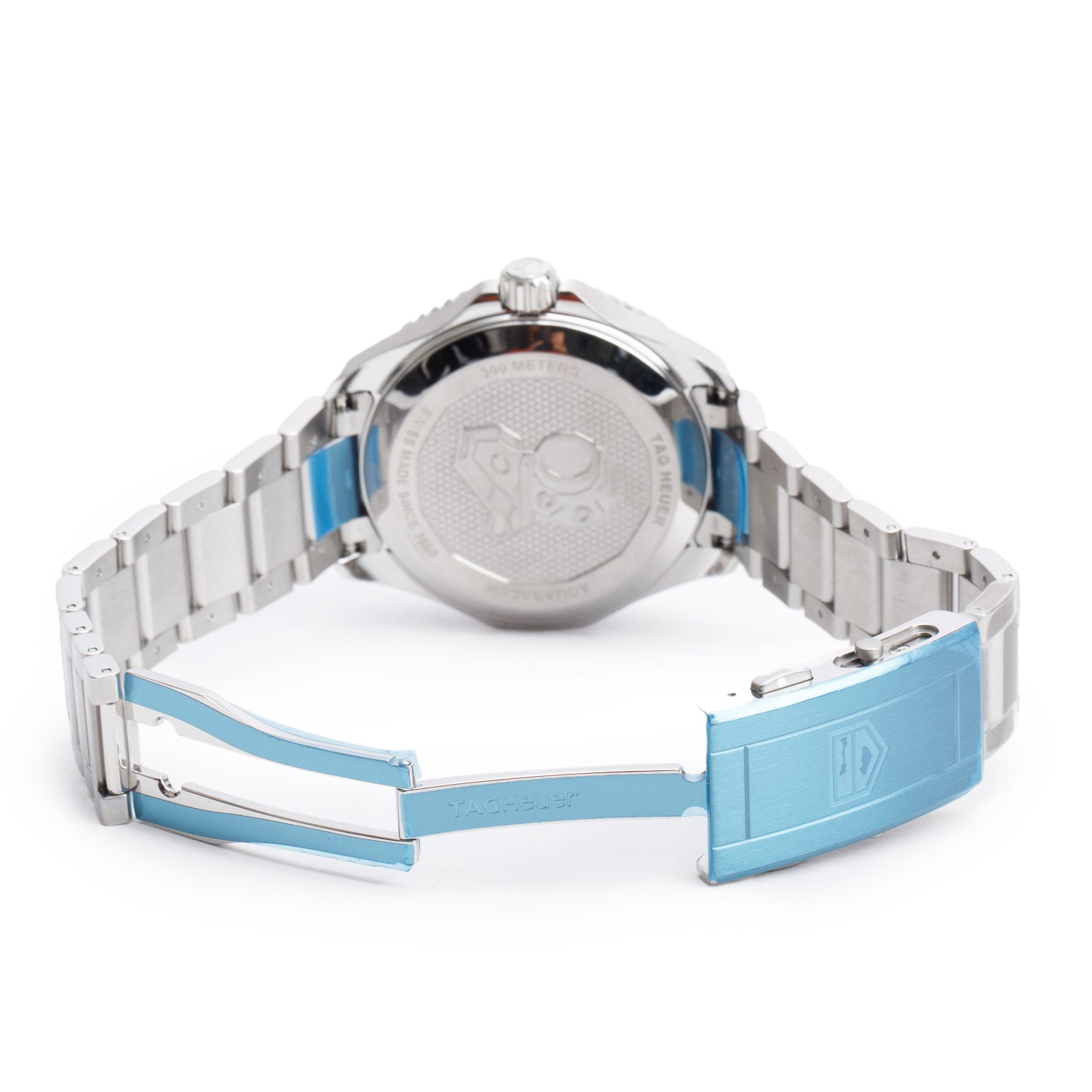 Tag Heuer Stainless Steel Aquaracer Professional 300M GMT 42 MM Automatic Watch Blue Dial WBP5114 w/ Box & Papers