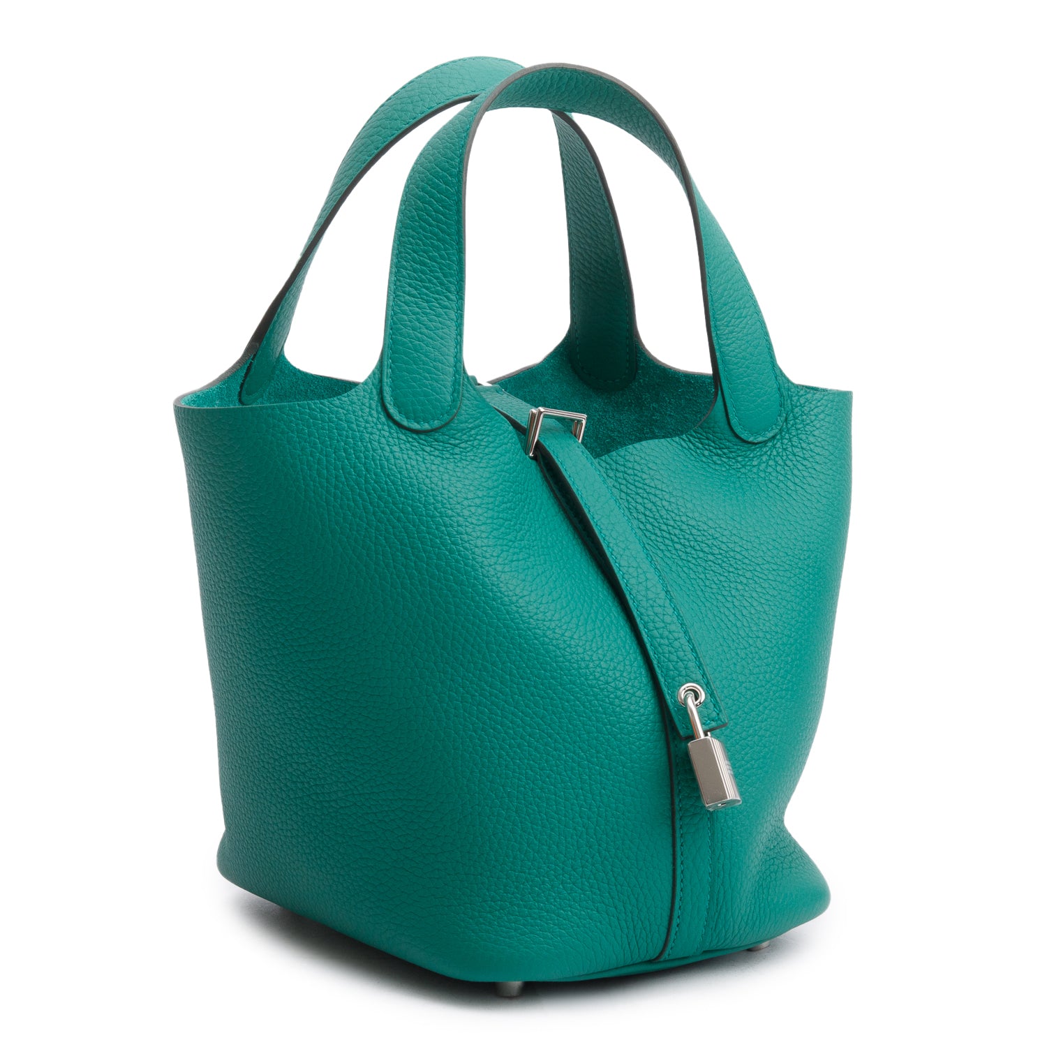 Hermes 2024 Vert Vertigo Taurillon Clemence Picotin Lock 18 w/ Box & Receipt