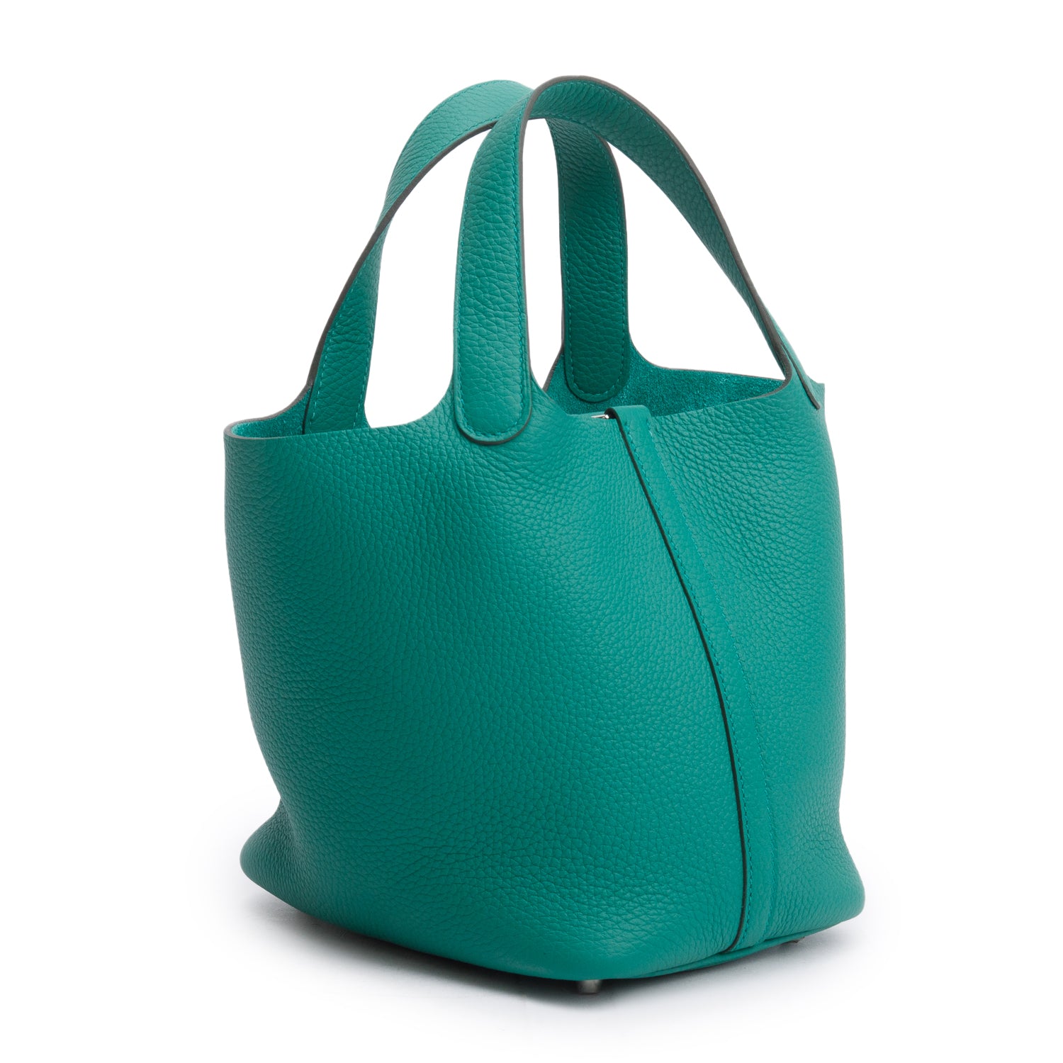 Hermes 2024 Vert Vertigo Taurillon Clemence Picotin Lock 18 w/ Box & Receipt