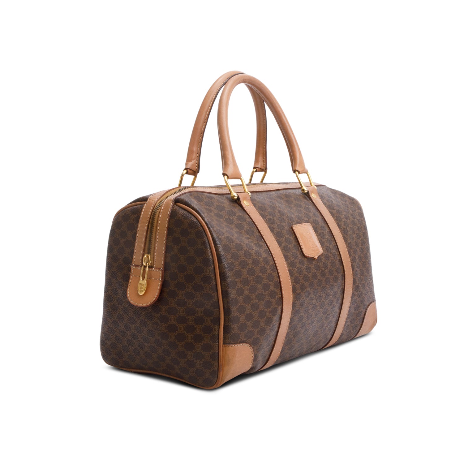 Celine Vintage Macadam Boston Bag