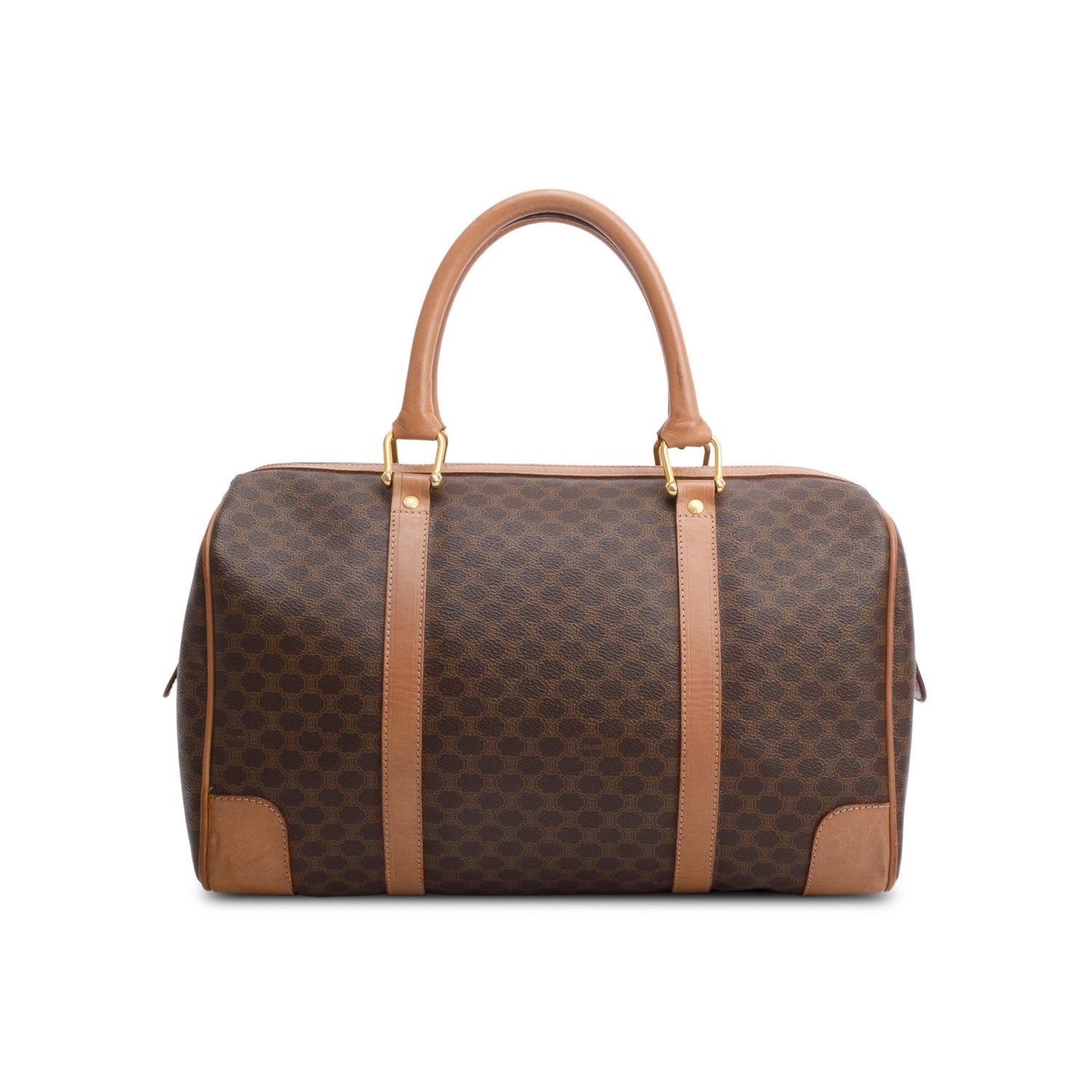 Celine Vintage Macadam Boston Bag