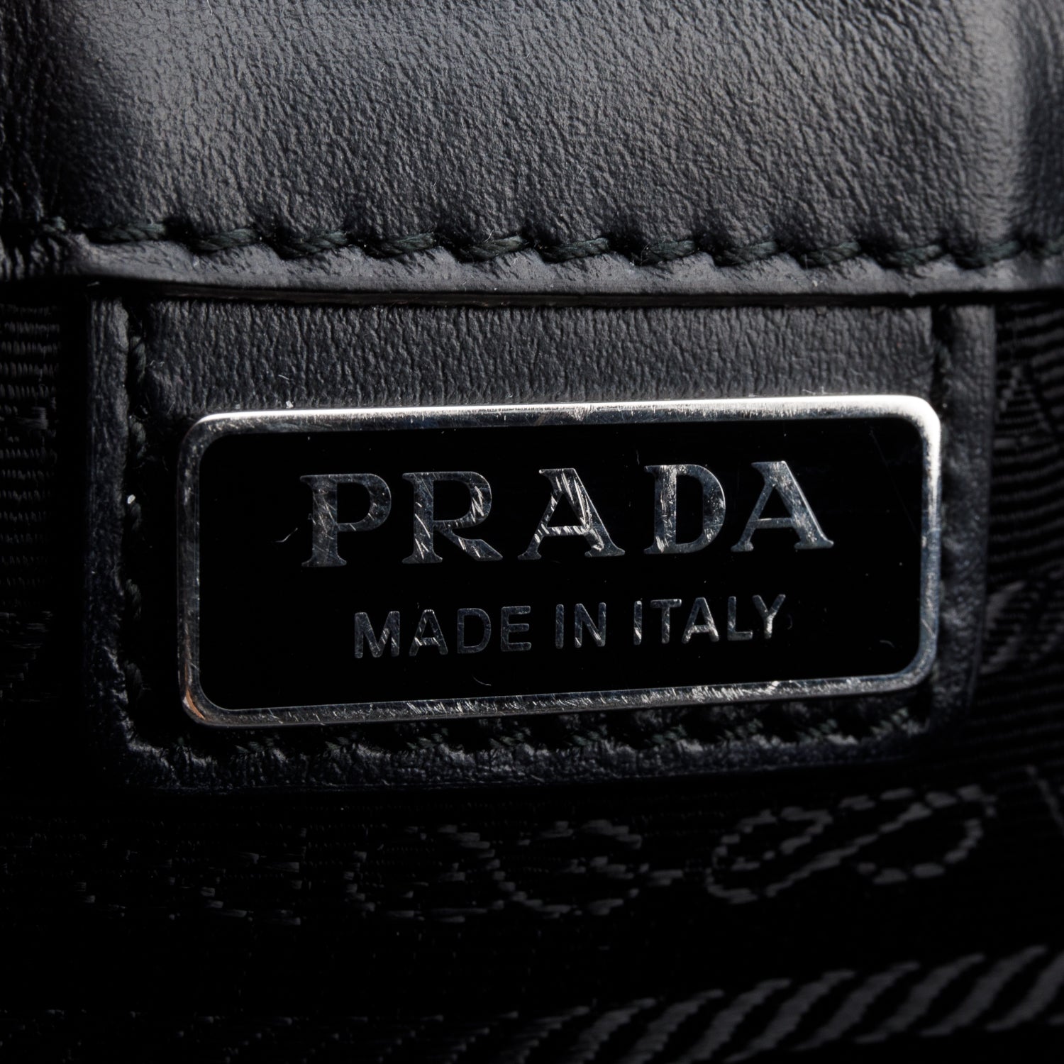 Prada Black Saffiano Leather Pouch