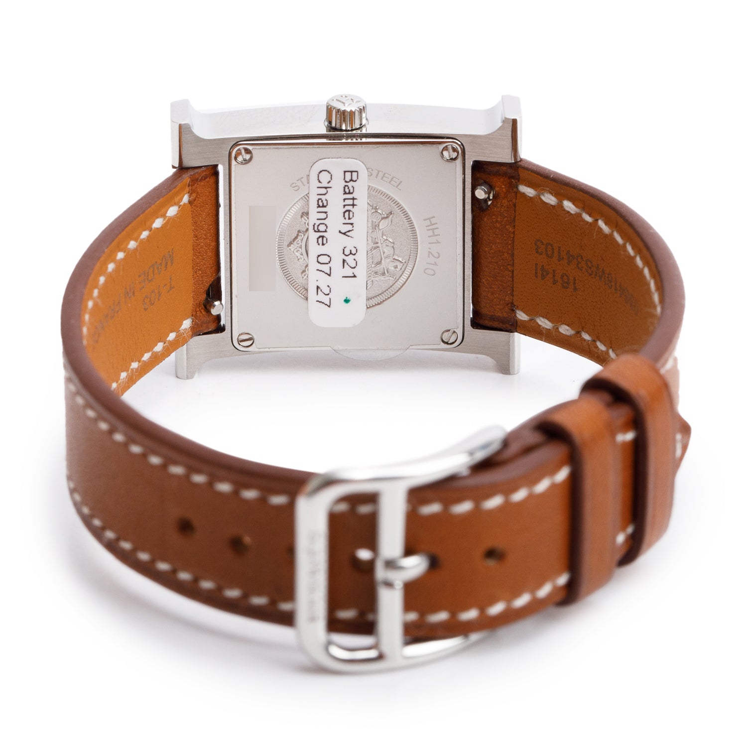 Hermes 2025 Stainless Steel Heure H Mini Model 21 MM Watch w/ Box & Papers