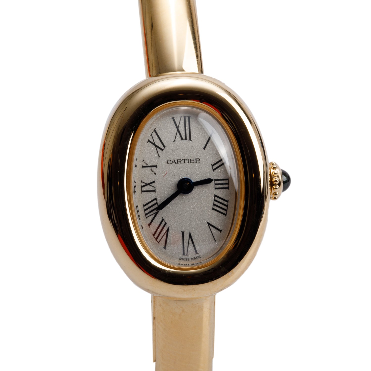 Cartier 2025 18k Yellow Gold Baignoire Quartz Watch, Mini Model 4596 w/ Box, Receipt & Papers