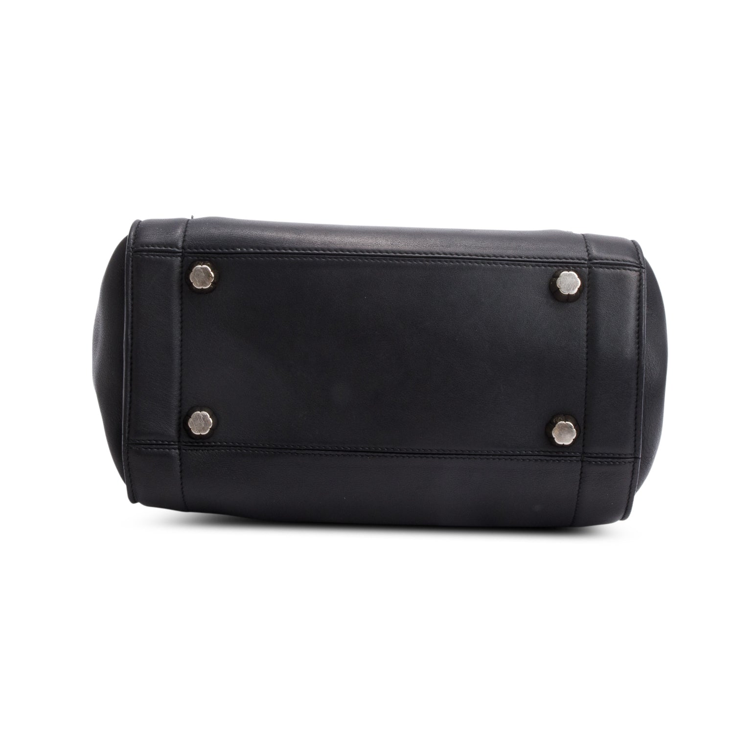 Ferragamo Black Leather Gancini Top Handle w/ Strap & Receipt