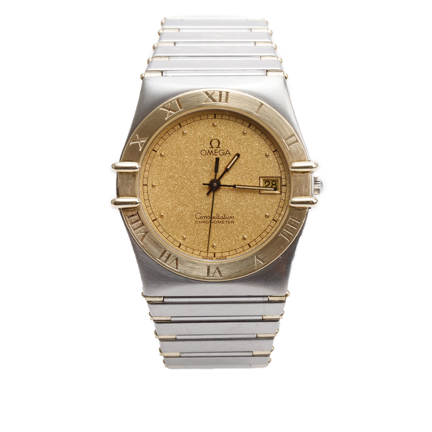Omega Stainless Steel & 18k Yellow Gold Constellation 33 MM Quartz Watch