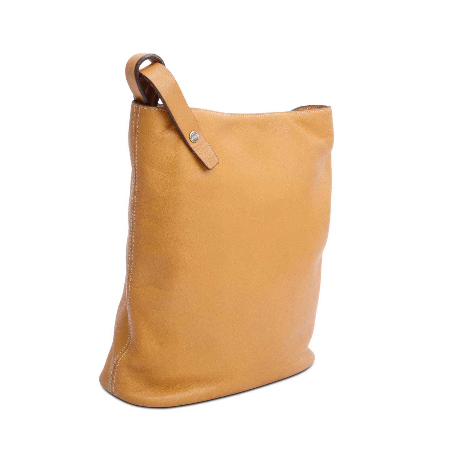 Loewe Brown Calfskin Leather Small Asymmetric Shoulder Bag