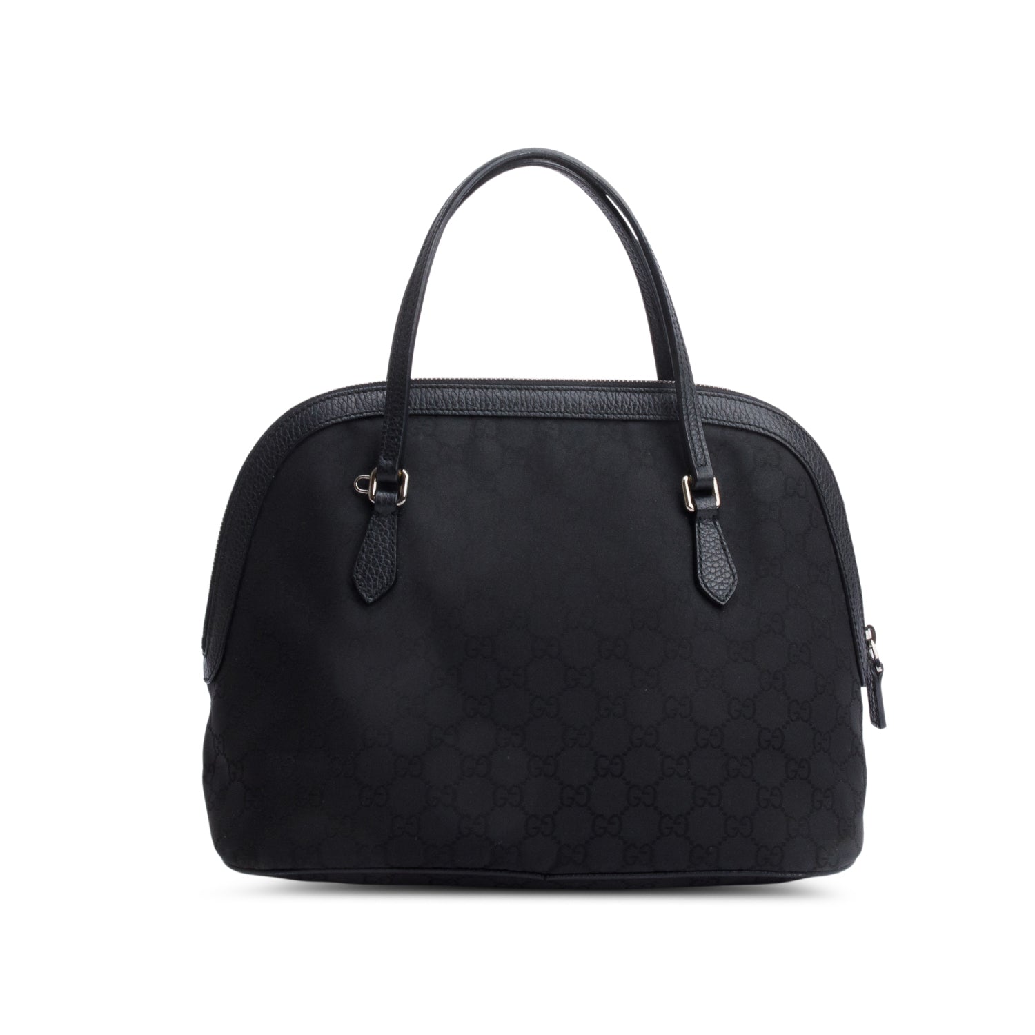 Gucci Black GG Canvas Dome Bag w/ Strap