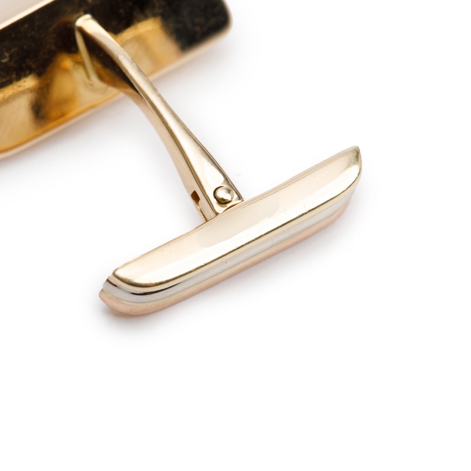 Cartier Vintage 18k Yellow, Rose & White Gold Trinity Cufflinks