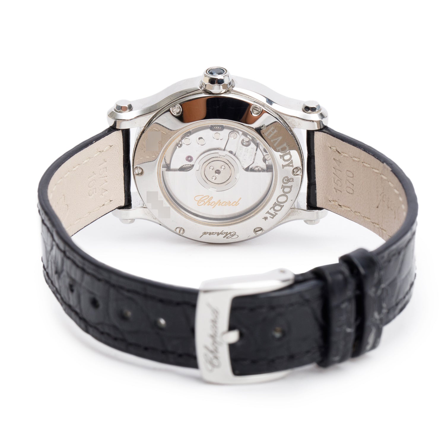 Chopard Stainless Steel Diamond Happy Sport 30 MM Automatic Watch w/ Box