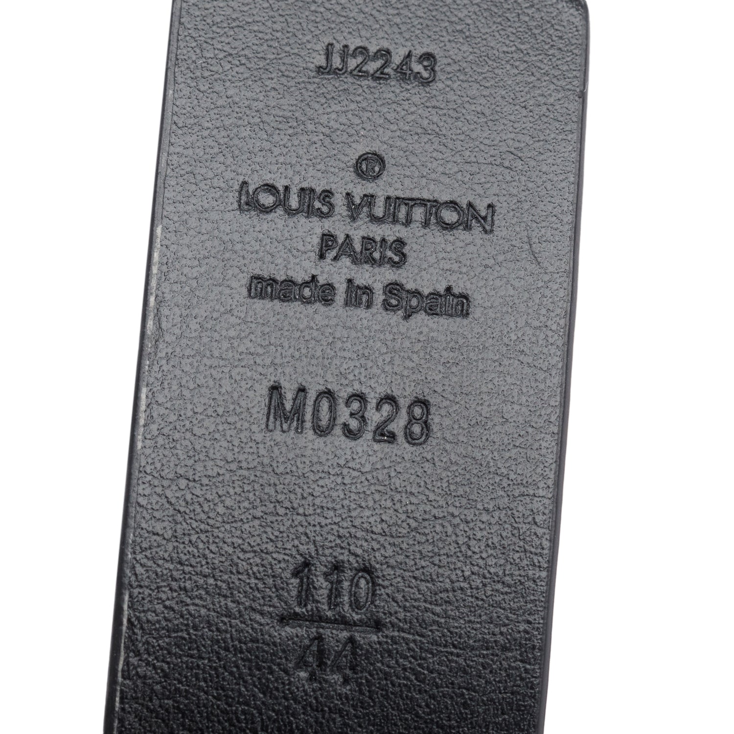 Louis Vuitton 2023 Black Monogram Empreinte Leather Iconic 30 MM Reversible Belt 110 44