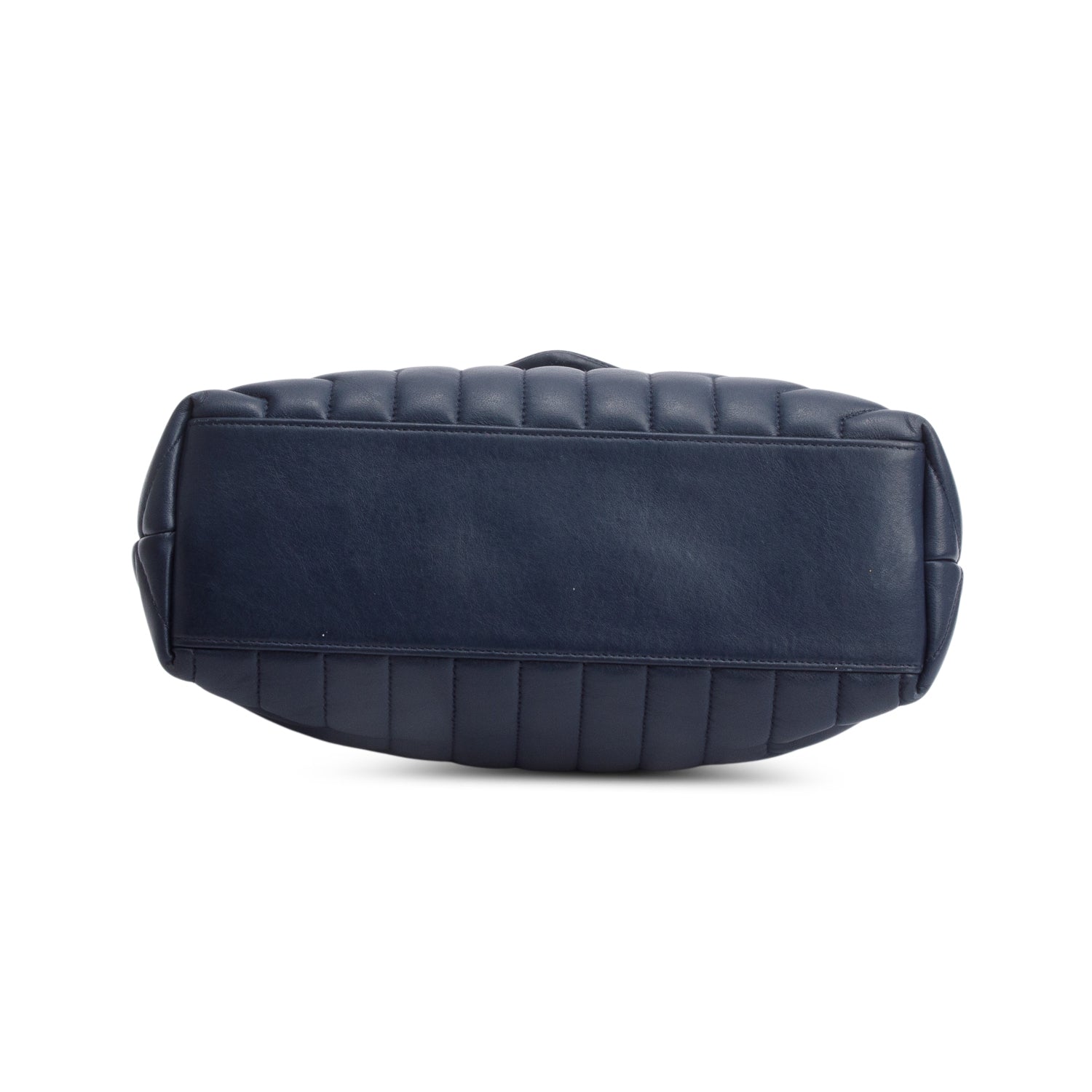 Saint Laurent Navy Quilted Leather Medium Loulou Monogram Shoulder Bag