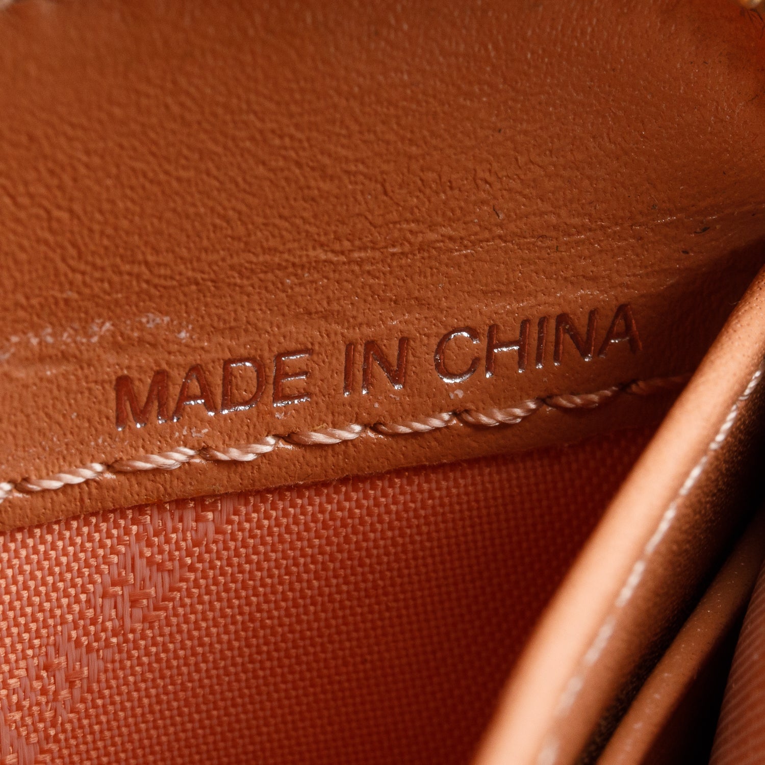 Burberry Check Canvas Pink Leather Trim Derby Continental Zip Wallet