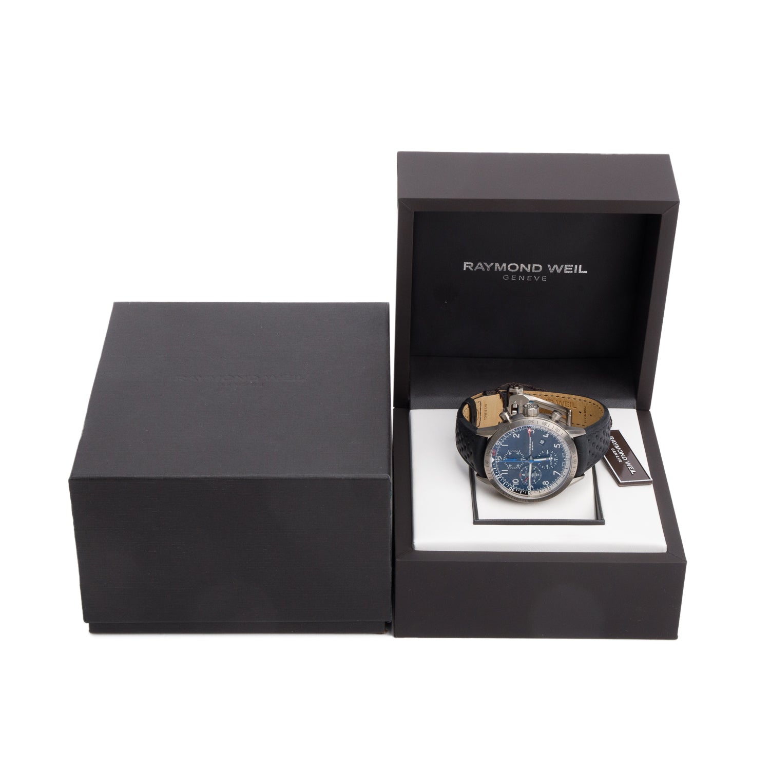 Raymond Weil Titanium Freelancer Piper 45 MM GMT Chronograph Automatic Watch w/ Box & Papers