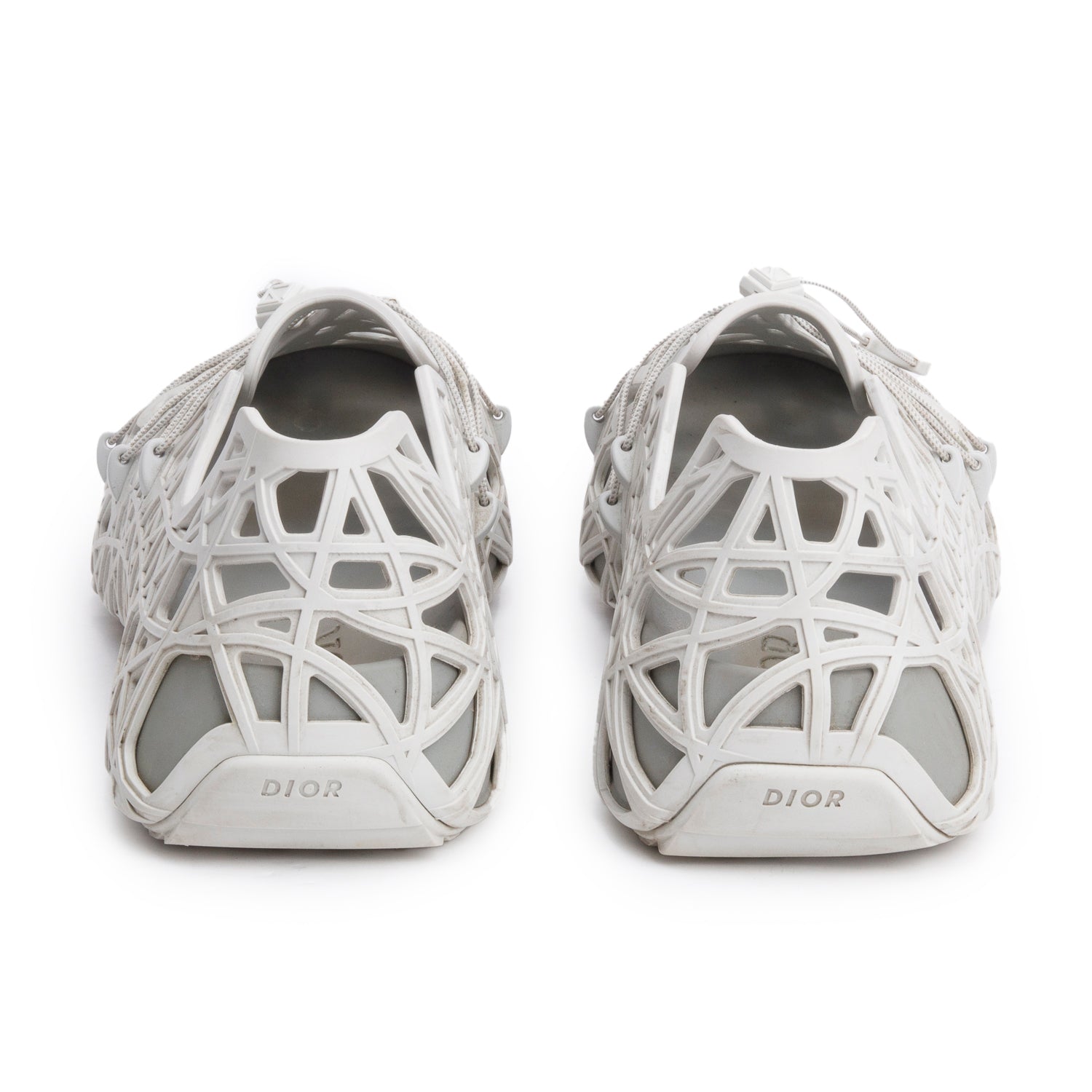 Christian Dior Grey Rubber Warp Sandal Sneakers, Men's Size 44