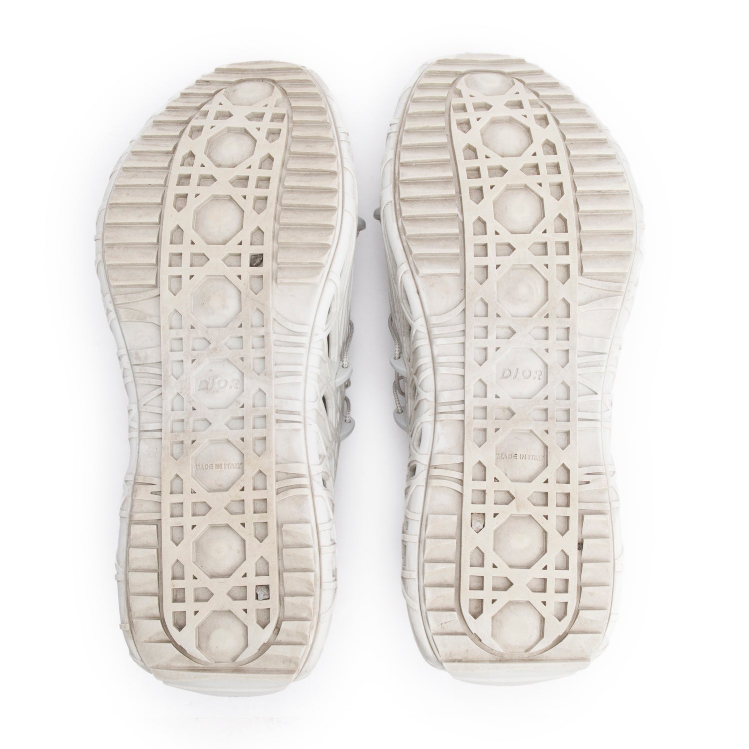 Christian Dior Grey Rubber Warp Sandal Sneakers, Men's Size 44