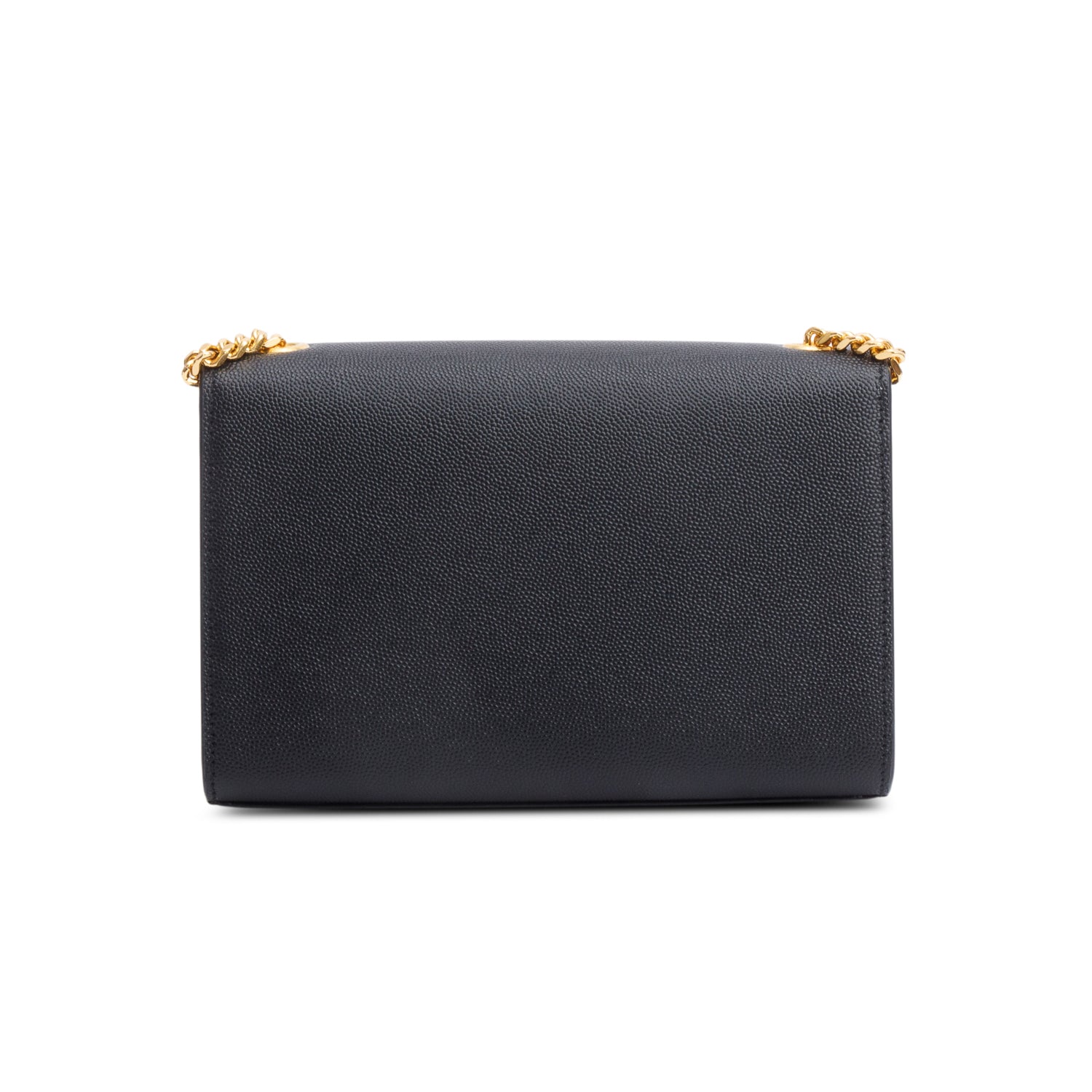 Saint Laurent 2022 Black Grain De Poudre Leather Small Monogram Kate Bag w/ Box