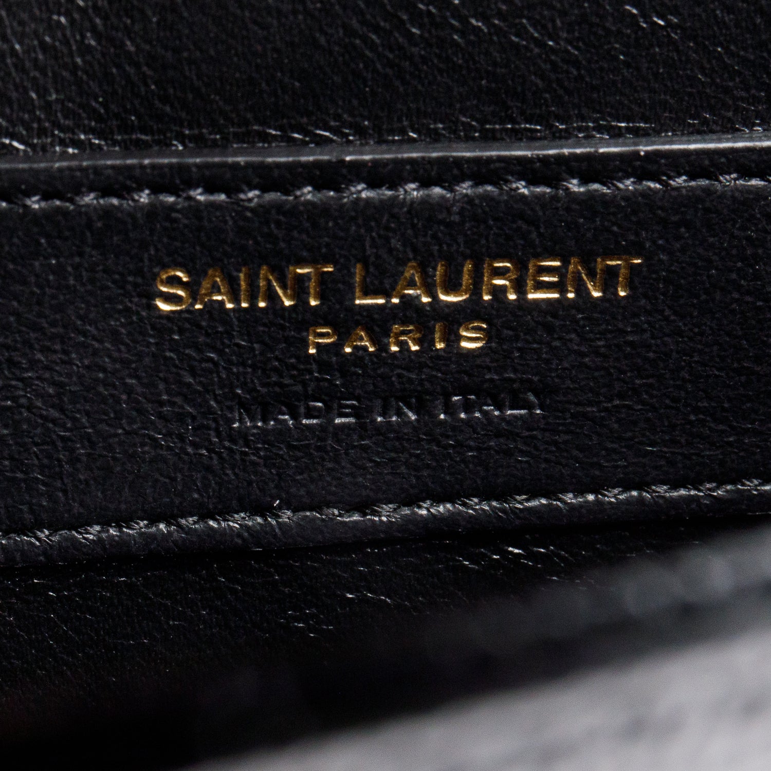 Saint Laurent 2022 Black Grain De Poudre Leather Small Monogram Kate Bag w/ Box