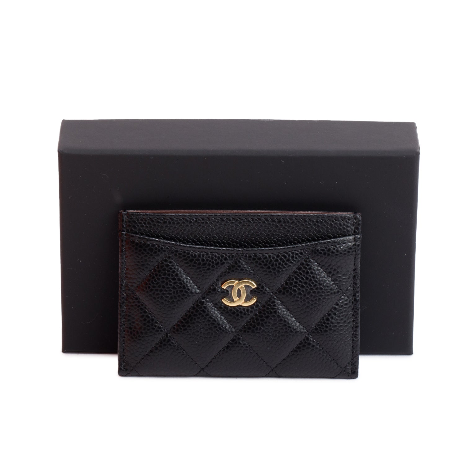 Chanel 2024 Black Caviar Leather Classic Card Holder w/ Box