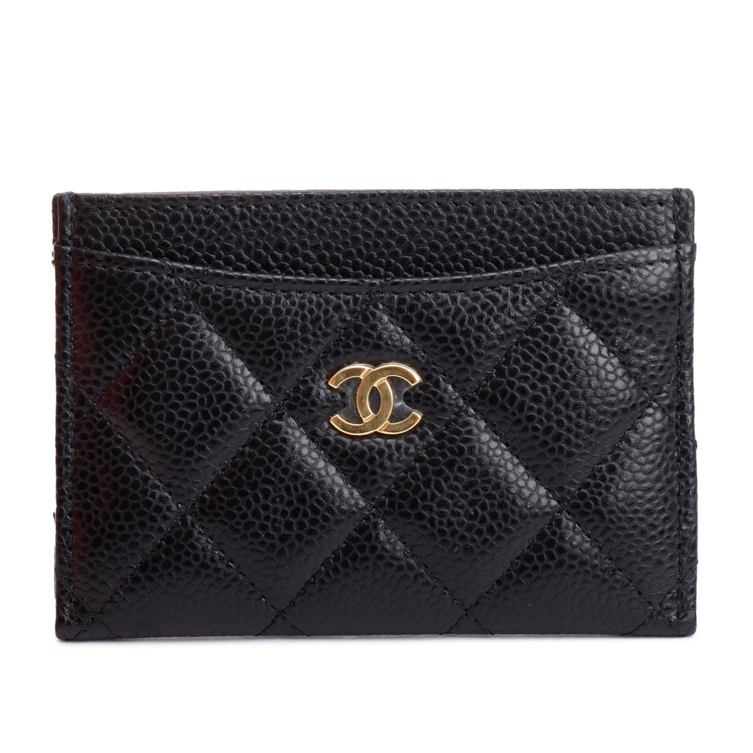 Chanel 2024 Black Caviar Leather Classic Card Holder w/ Box