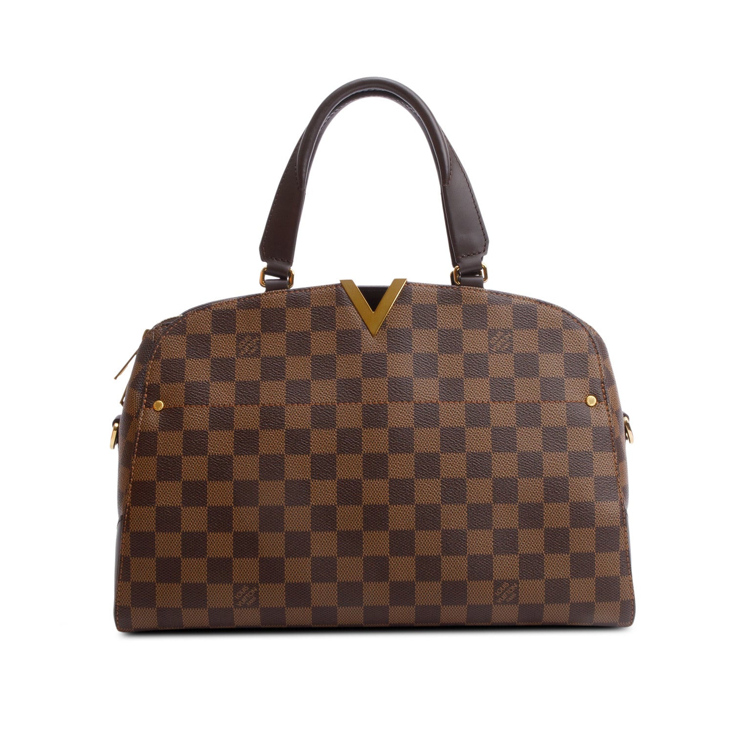 Louis Vuitton Damier Ebene Kensington Bowling Bag w/ Strap, Box & Receipt