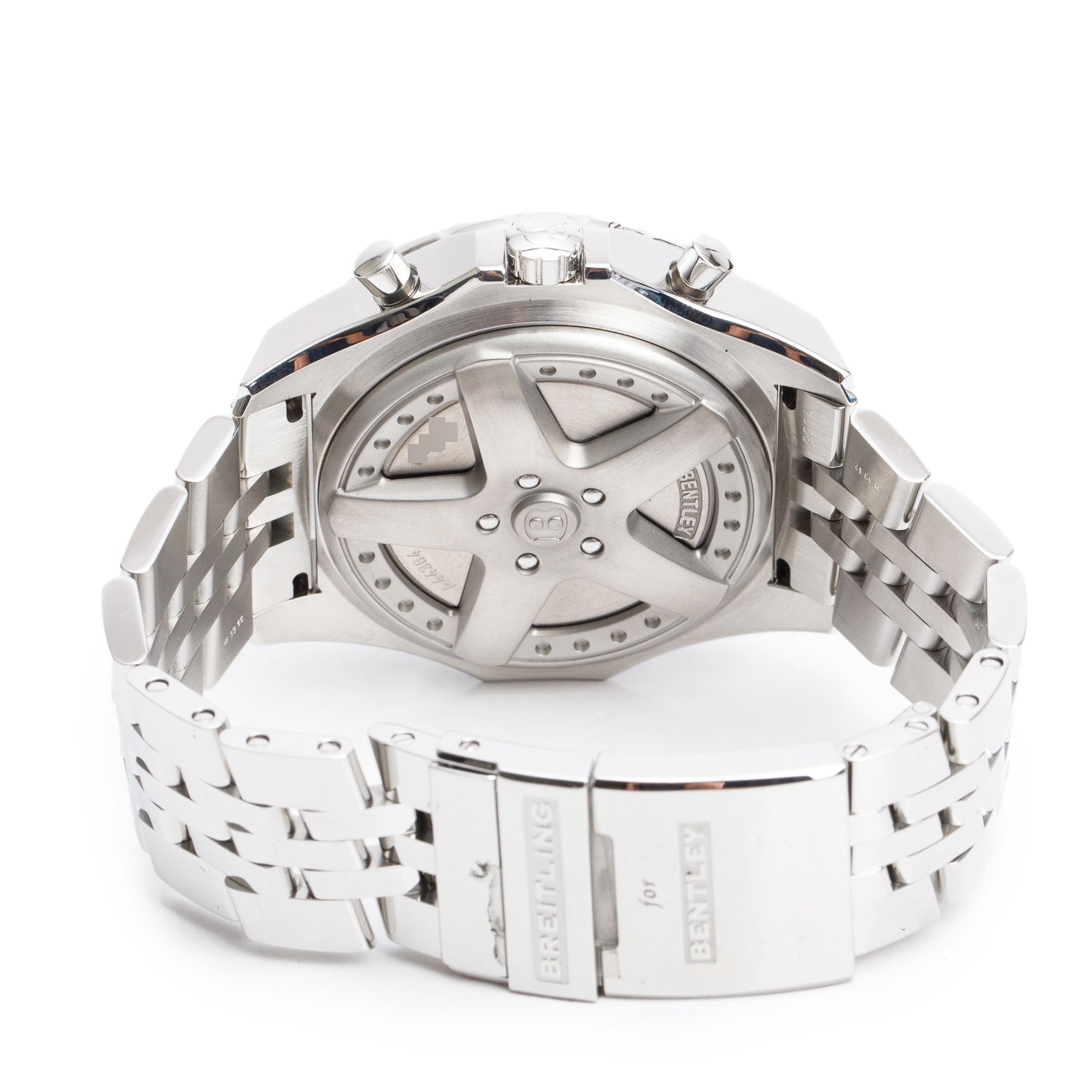 Breitling Stainless Steel Bently 6.75 49 MM Automatic Chronograph Watch A44364 w/ Box & Papers