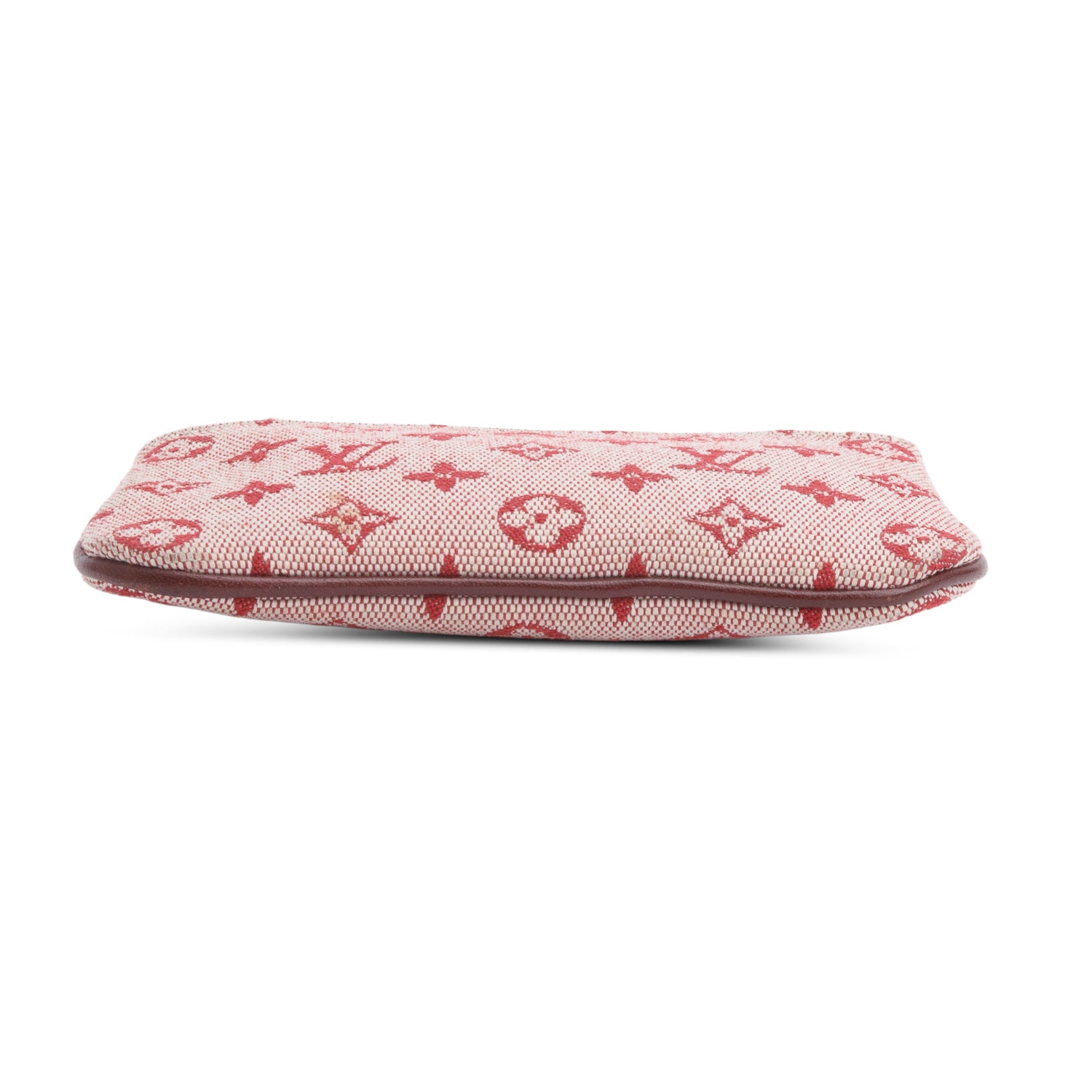 Louis Vuitton Burgundy Monogram Mini Lin Key Pouch