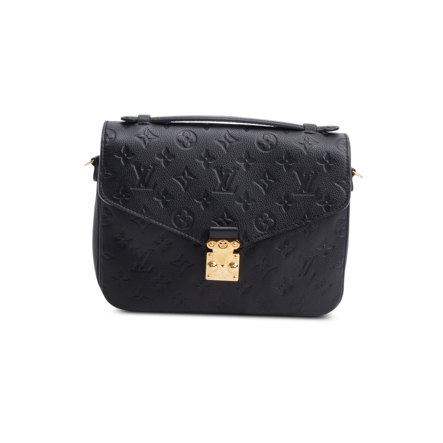 Louis Vuitton Black Monogram Empreinte Leather Pochette Metis