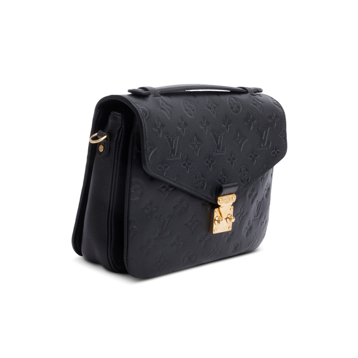Louis Vuitton Black Monogram Empreinte Leather Pochette Metis
