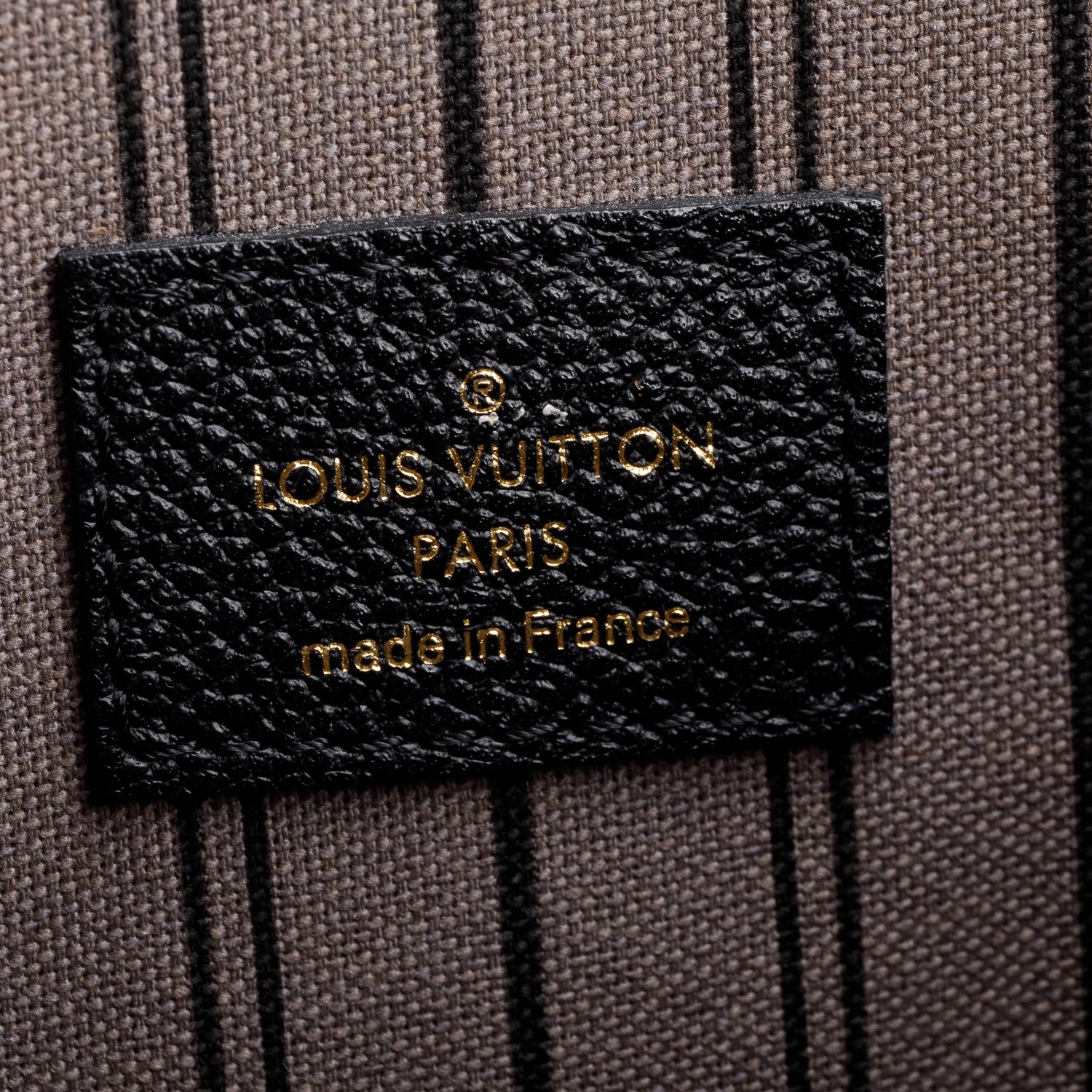 Louis Vuitton Black Monogram Empreinte Leather Pochette Metis