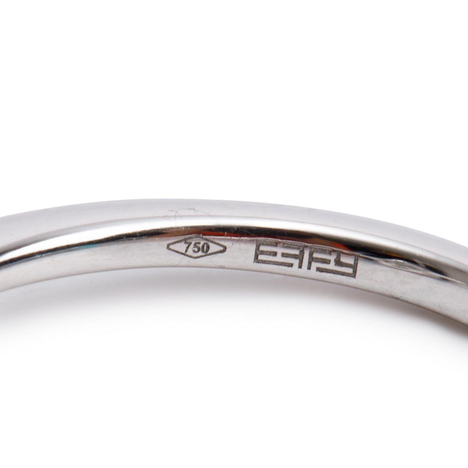 Effy 18k White Gold Cluster Diamond Ring, Size 7 w/ Box