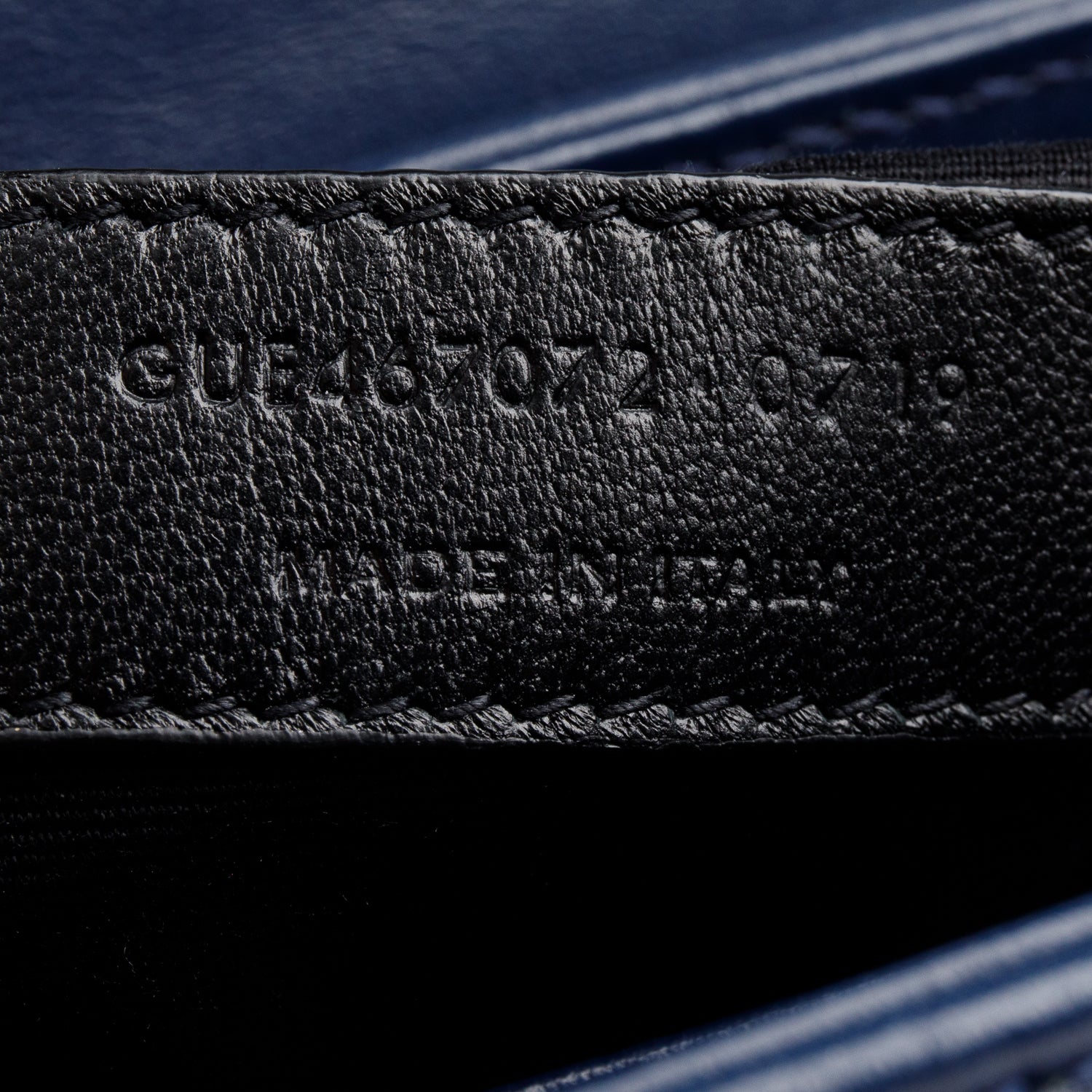 Saint Laurent Blue Monogram Matelasse Toy Loulou Crossbody Bag