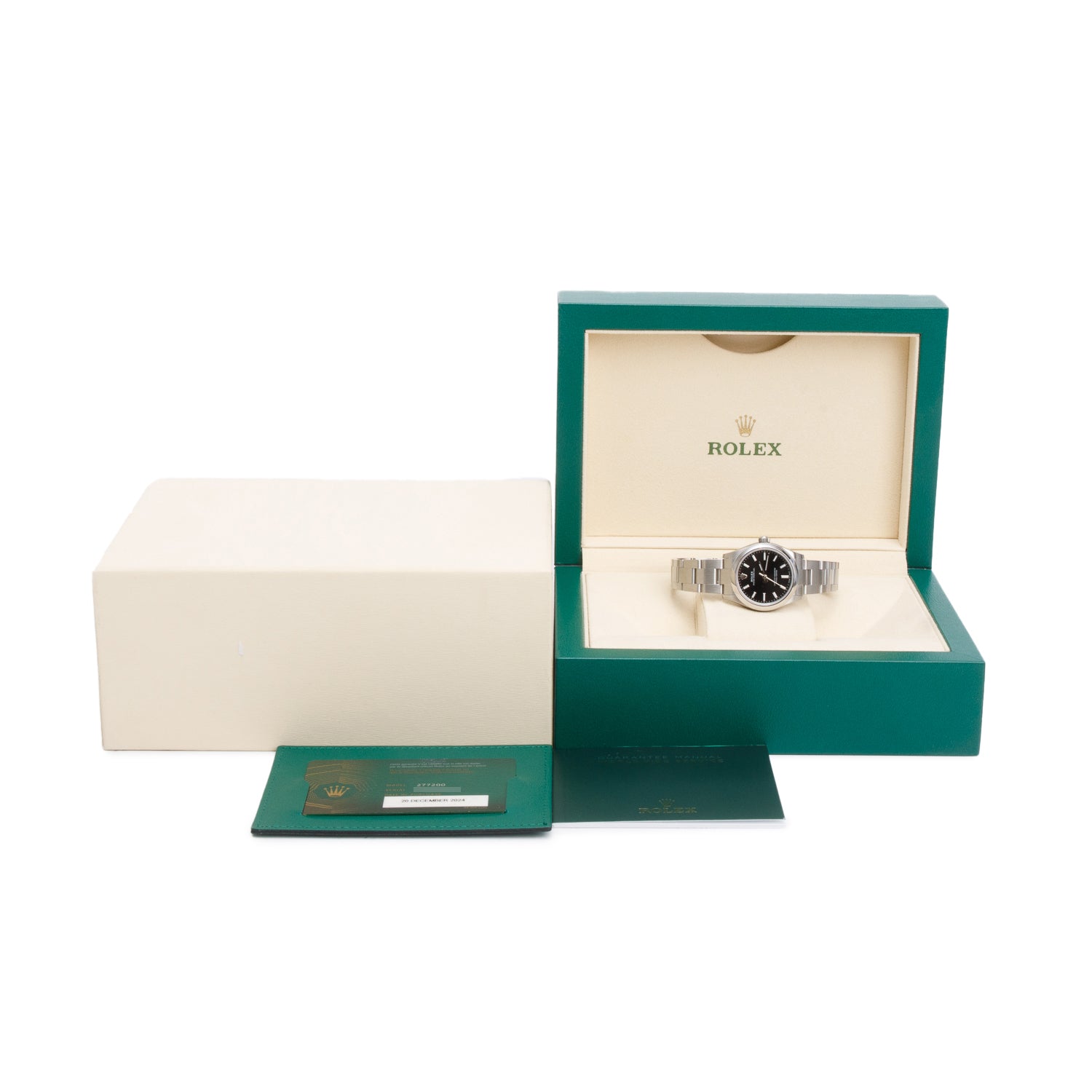 Rolex 2024 Stainless Steel Black Dial Oyster Perpetual 31 MM Watch 277200 w/ Box & Papers