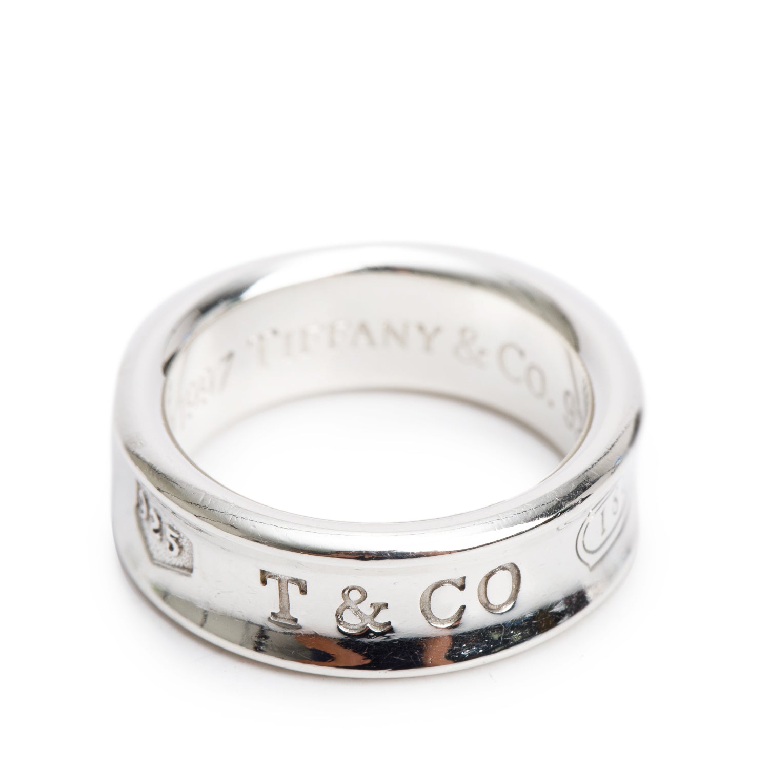 Tiffany & Co. Sterling Silver 1837 Ring, Size 7