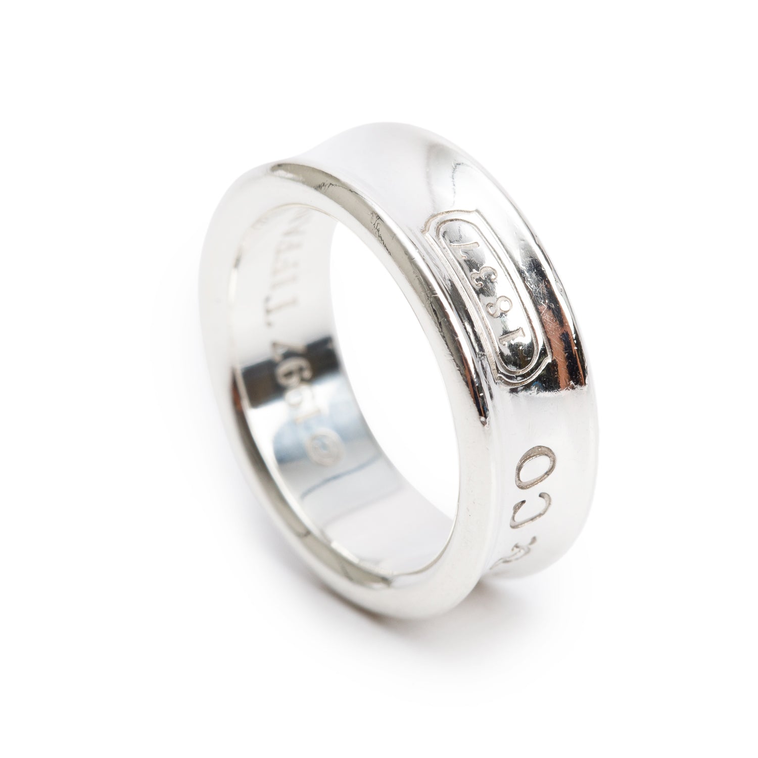 Tiffany & Co. Sterling Silver 1837 Ring, Size 7