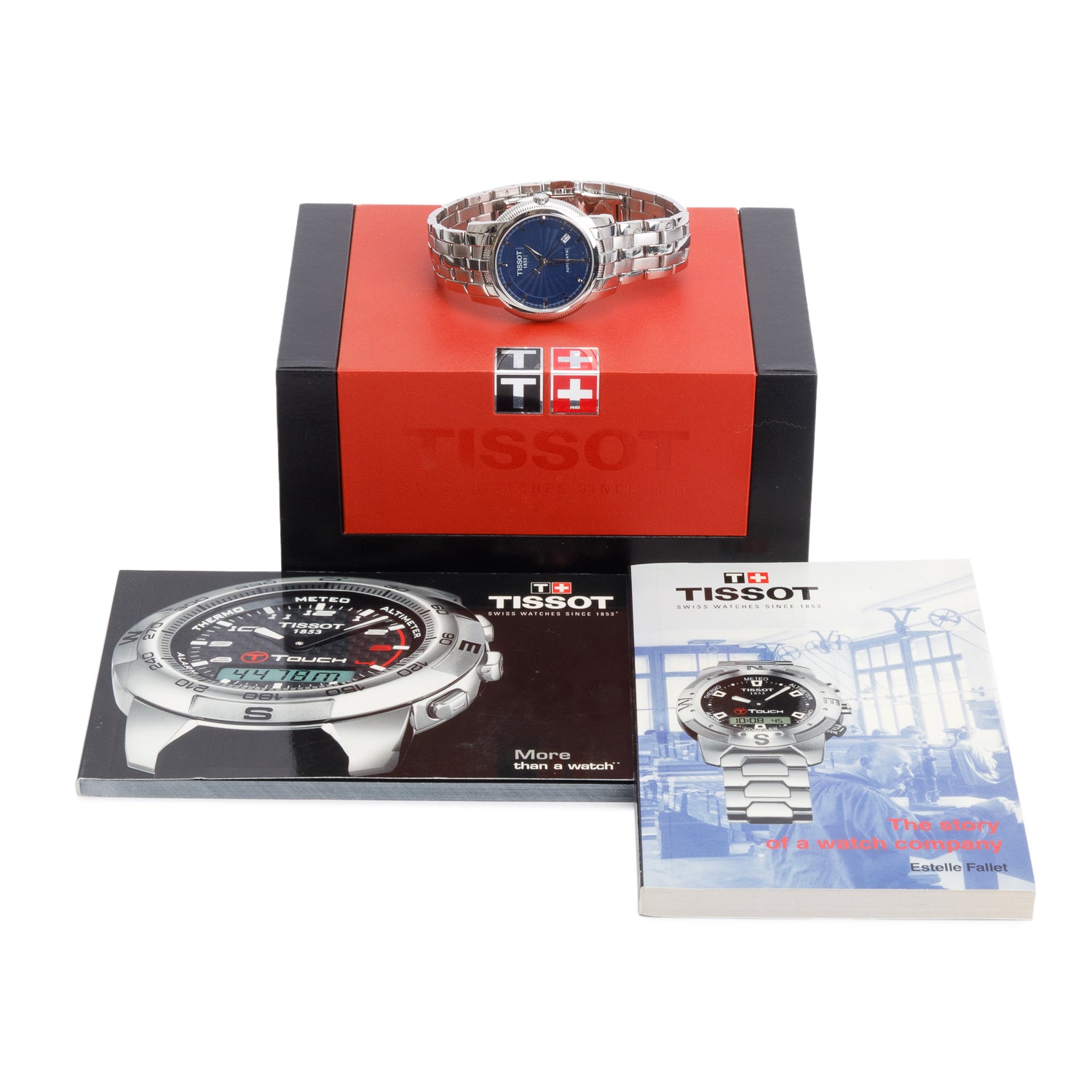 Tissot Stainless Steel T-Classic Ballade III 39 MM Automatic Watch Blue Dial w/ Box & Papers