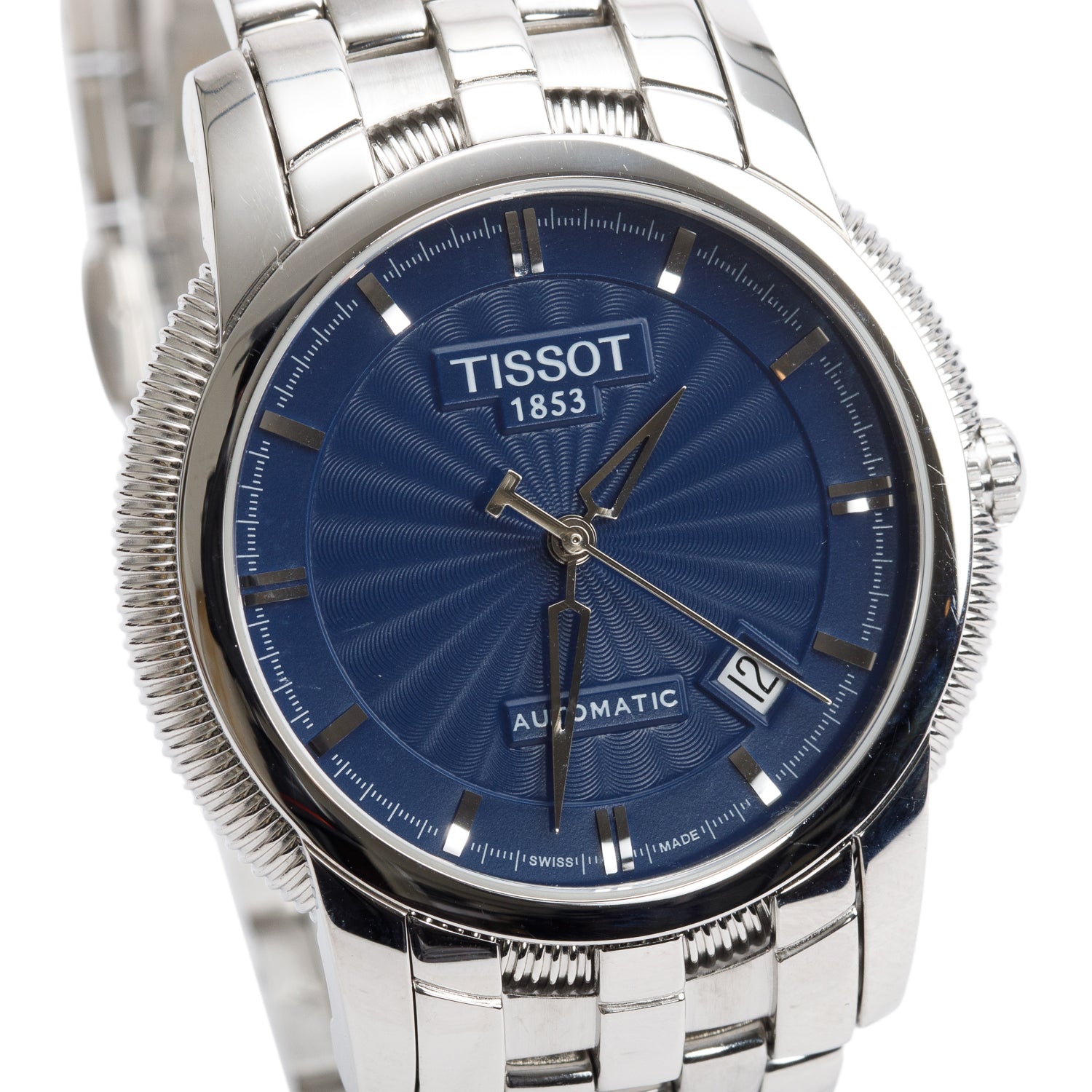 Tissot Stainless Steel T-Classic Ballade III 39 MM Automatic Watch Blue Dial w/ Box & Papers