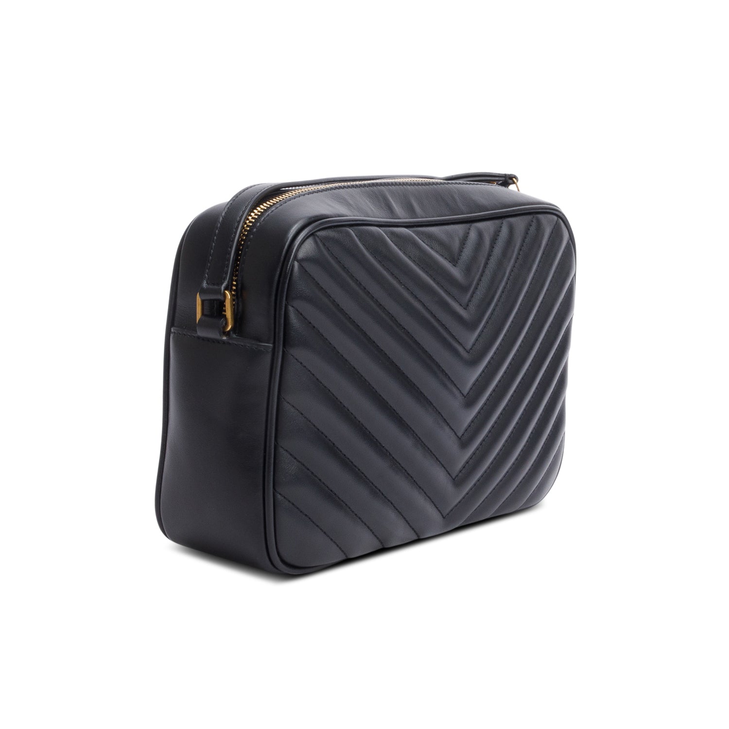 Saint Laurent Black Quilted Leather Lou Camera Bag