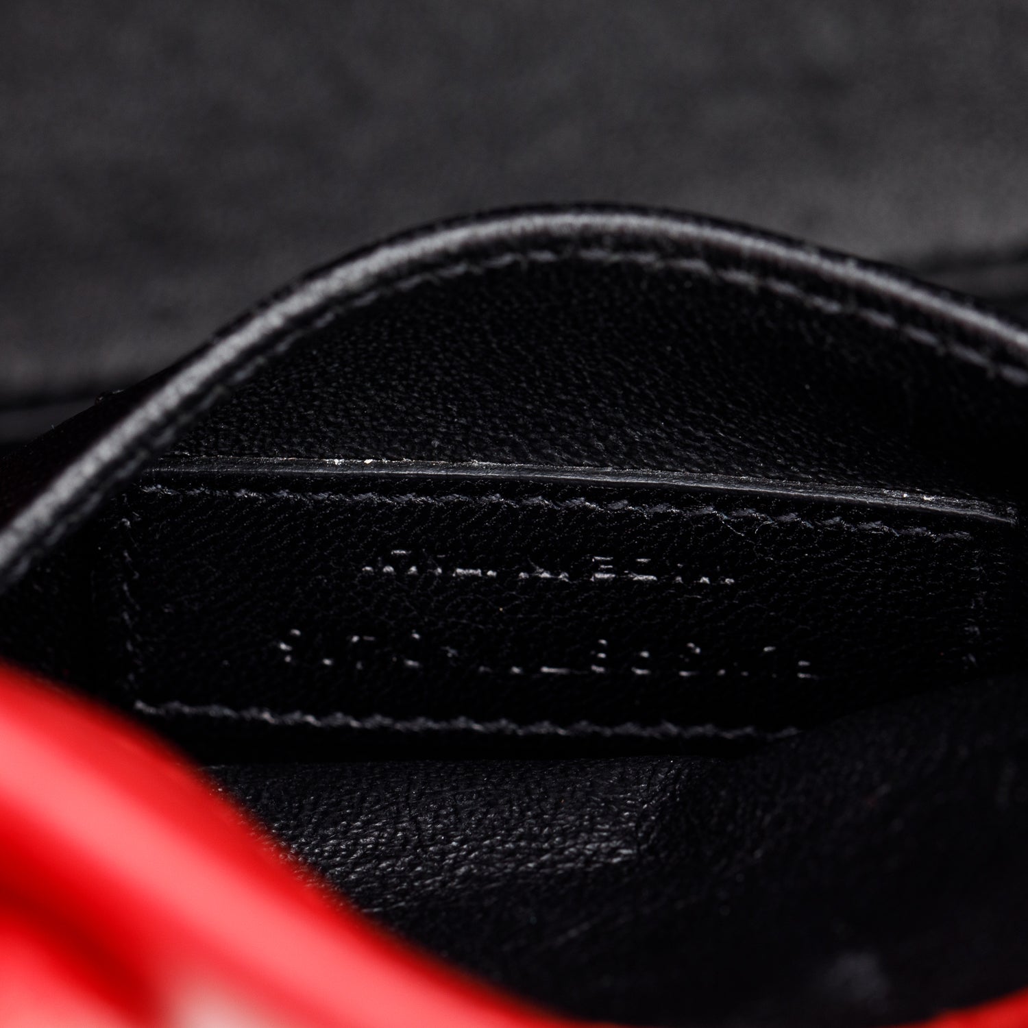 Saint Laurent Red Smooth Leather Nano Sac De Jour w/ Strap