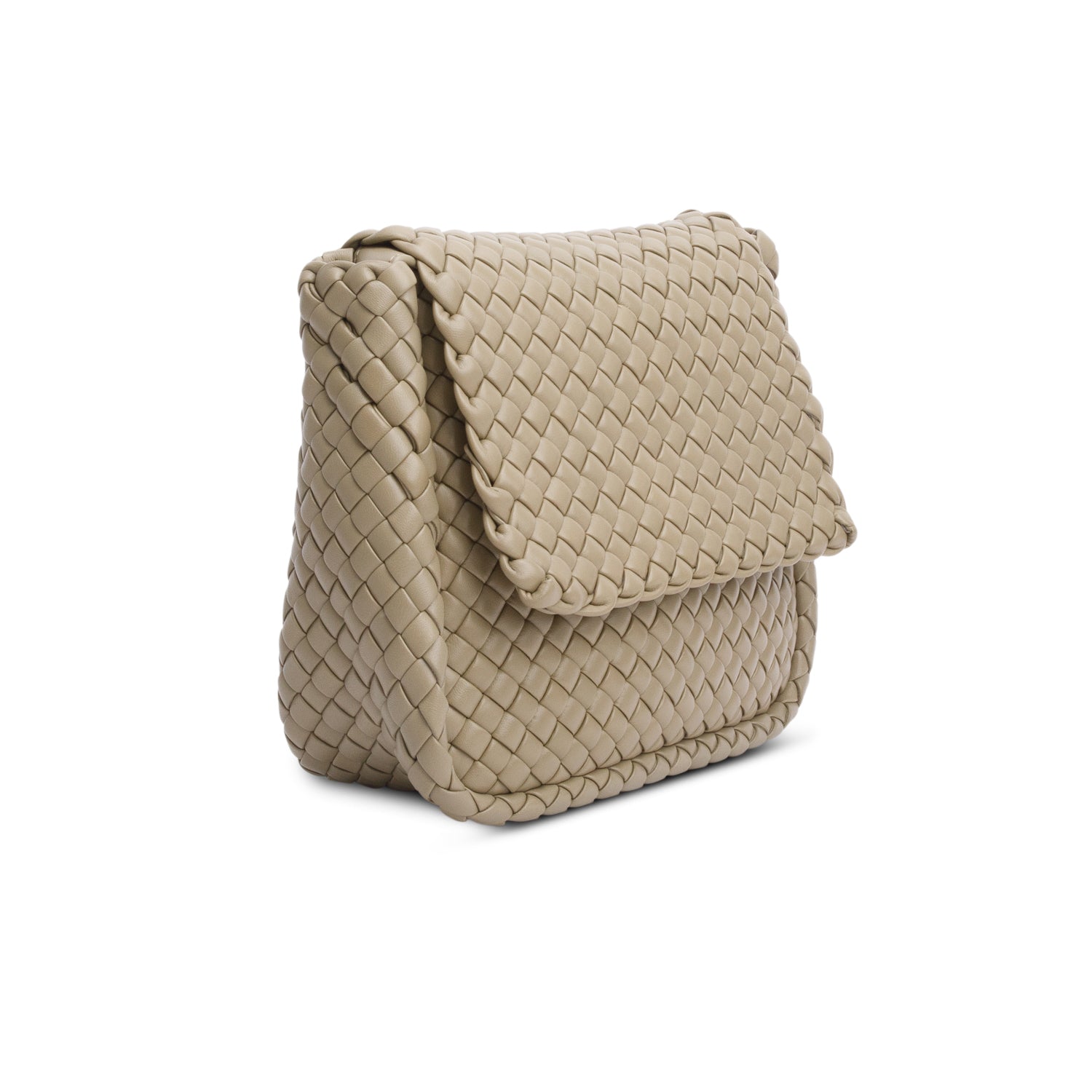 Bottega Veneta Grey Intrecciato Leather Medium Cobble Shoulder Bag