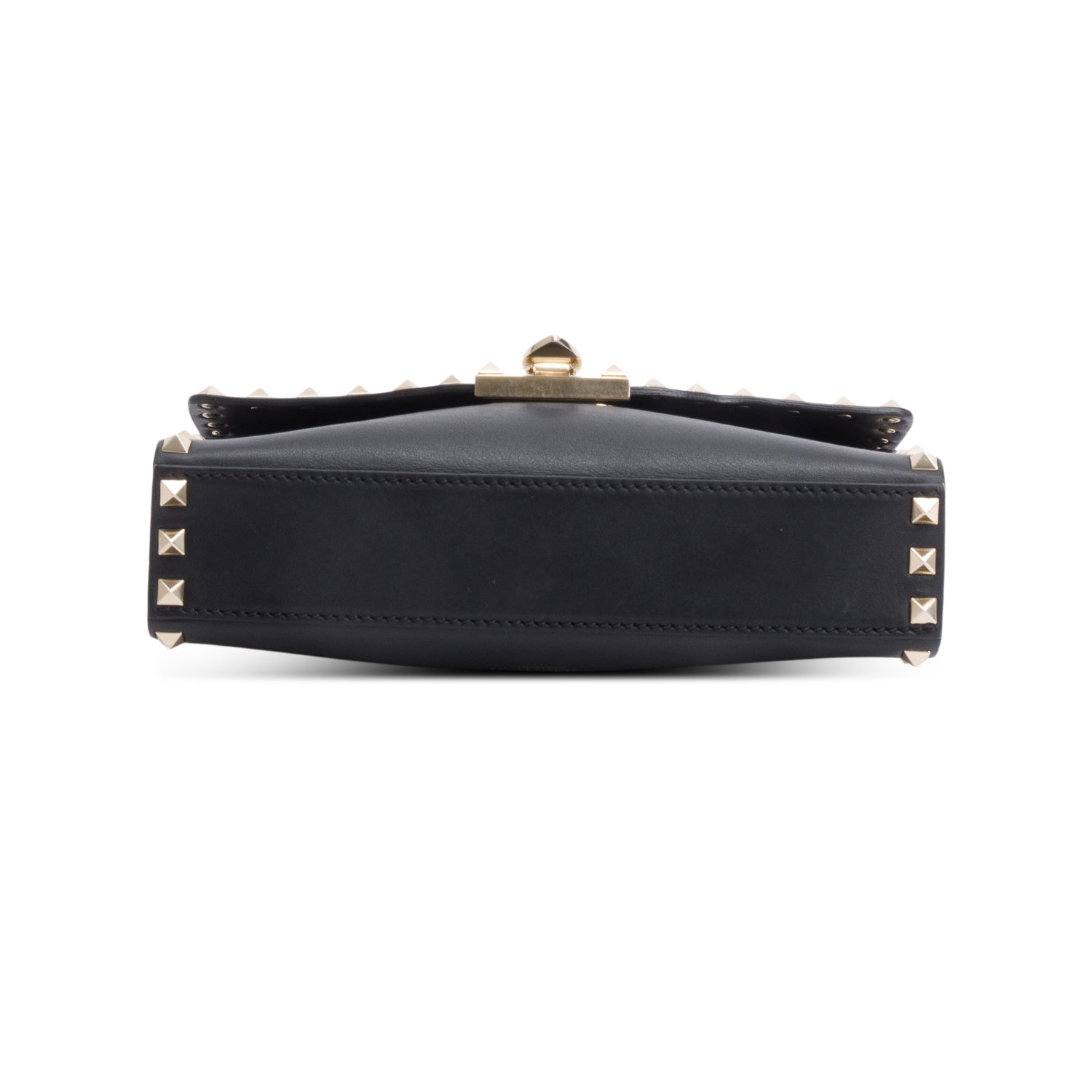 Valentino Black Calfskin Leather Rockstud Crossbody Bag