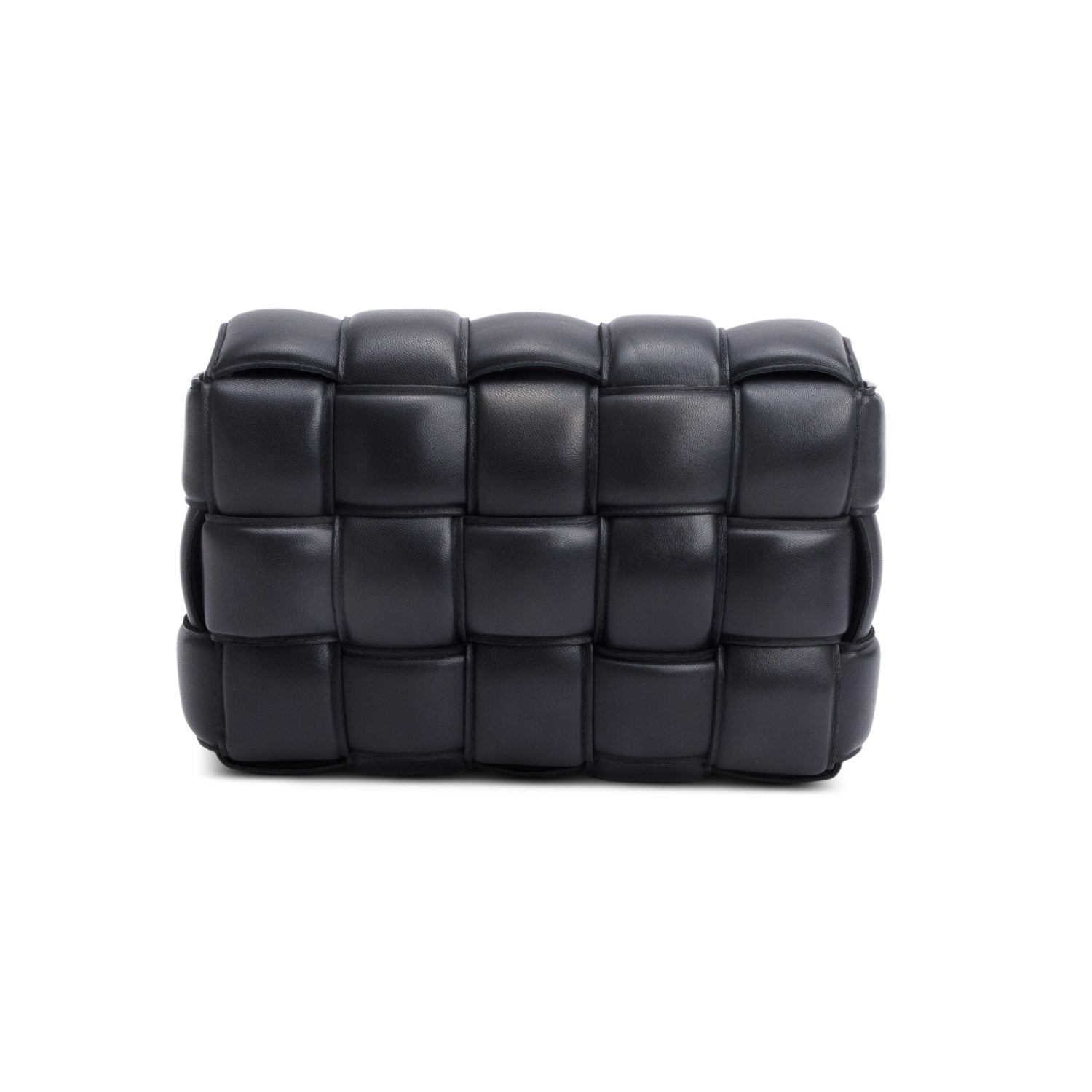 Bottega Veneta Black Lambskin Leather Classic Padded Cassette Bag